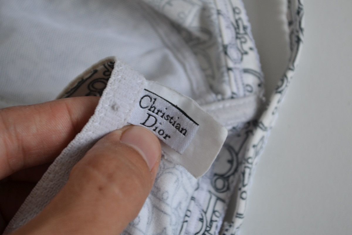 Dior 🔴 Christian Dior Bra Monogram Black White Logo 90s Underwea Size ONE SIZE - 5 Thumbnail
