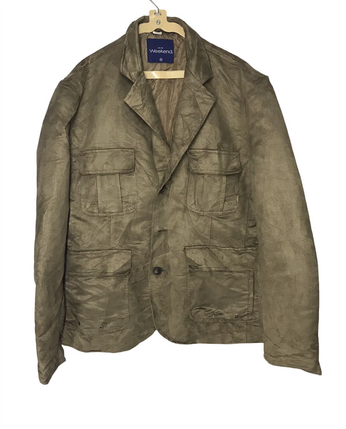 Japanese Brand Weekend button up coat jacket multi pocket Size US L / EU 52-54 / 3 - 1 Thumbnail