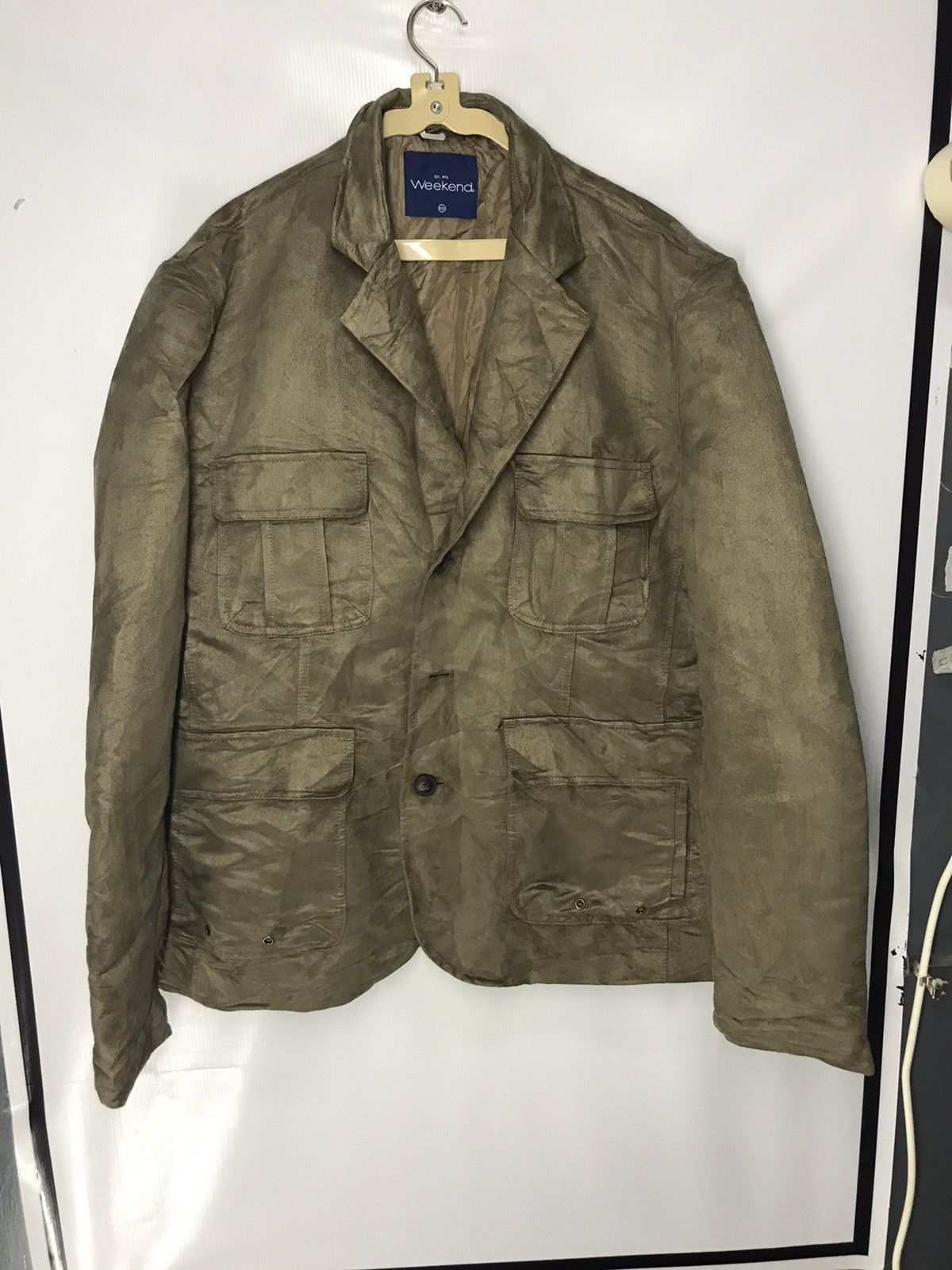 Japanese Brand Weekend button up coat jacket multi pocket Size US L / EU 52-54 / 3 - 8 Thumbnail