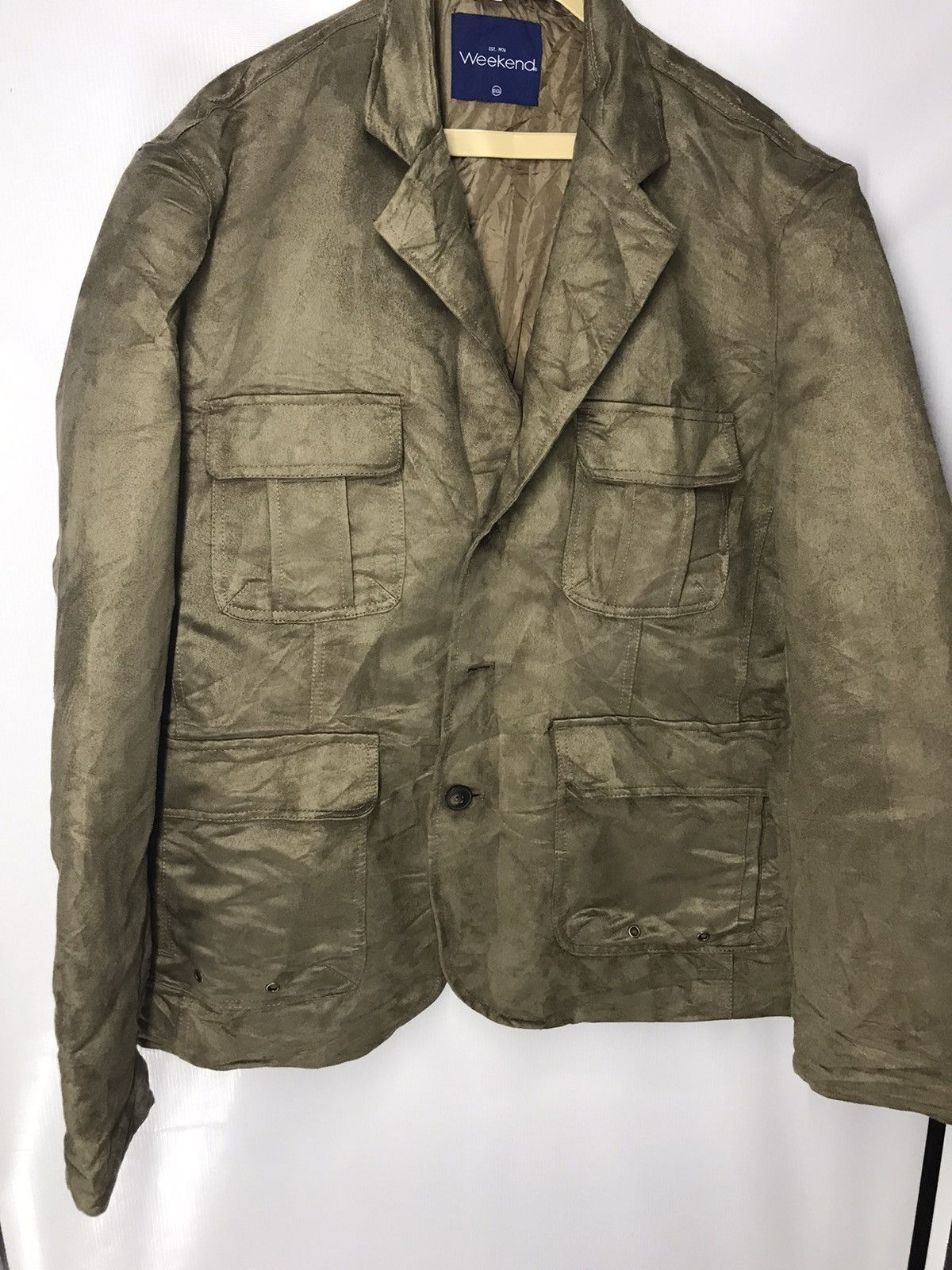 Japanese Brand Weekend button up coat jacket multi pocket Size US L / EU 52-54 / 3 - 6 Thumbnail