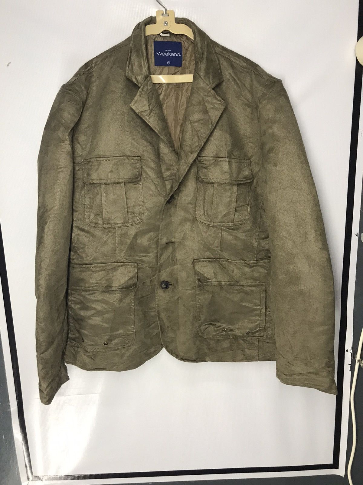 Japanese Brand Weekend button up coat jacket multi pocket Size US L / EU 52-54 / 3 - 9 Thumbnail