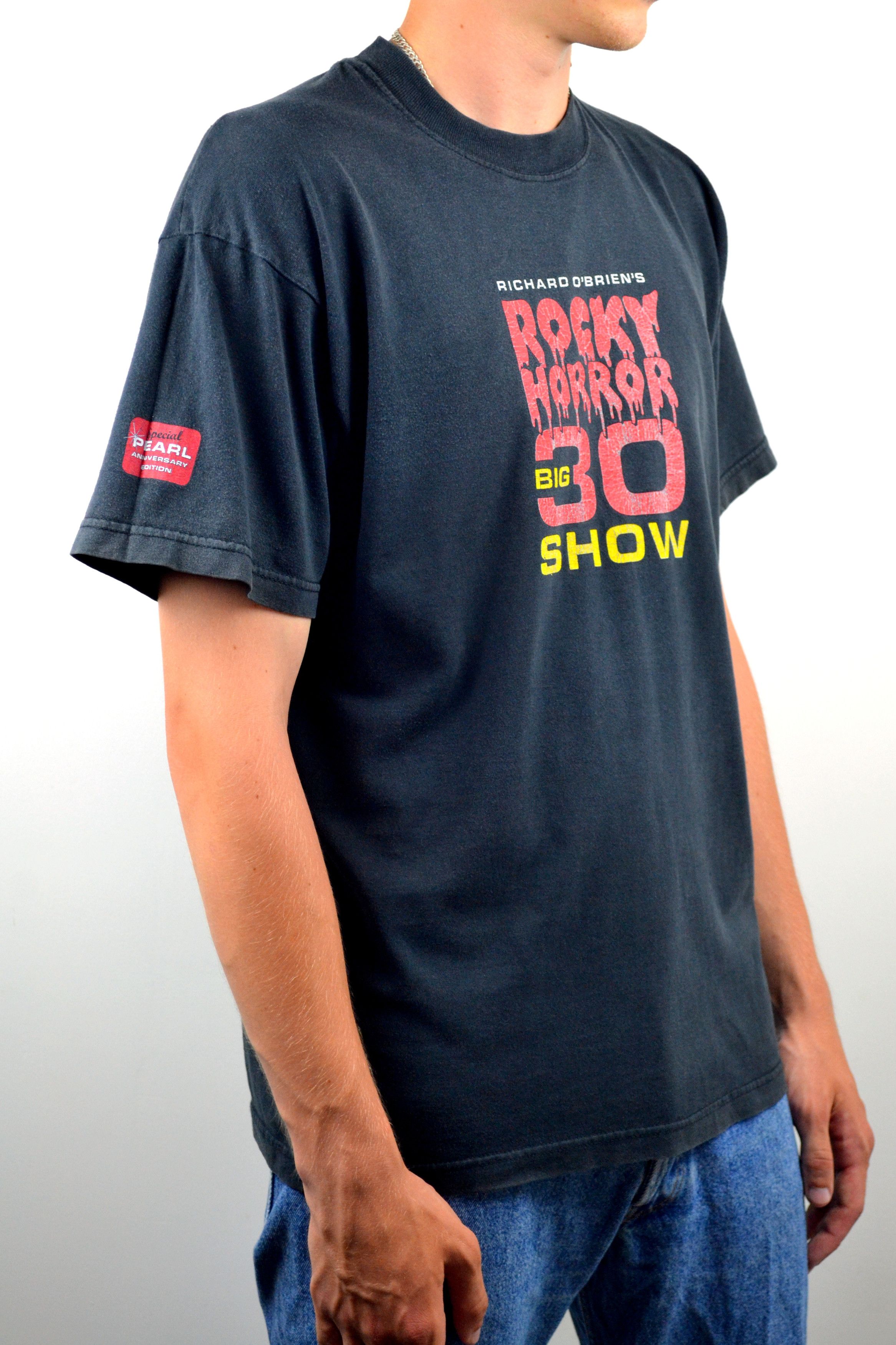 Vintage 00s Vintage Rocky Horror Richard O'Brien Movie Promo Shirt Size US L / EU 52-54 / 3 - 4 Thumbnail