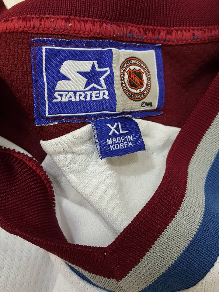 NHL × Starter Colorado Avalanche NHL Hockey Starter Jersey Size US XL / EU 56 / 4 - 6 Thumbnail