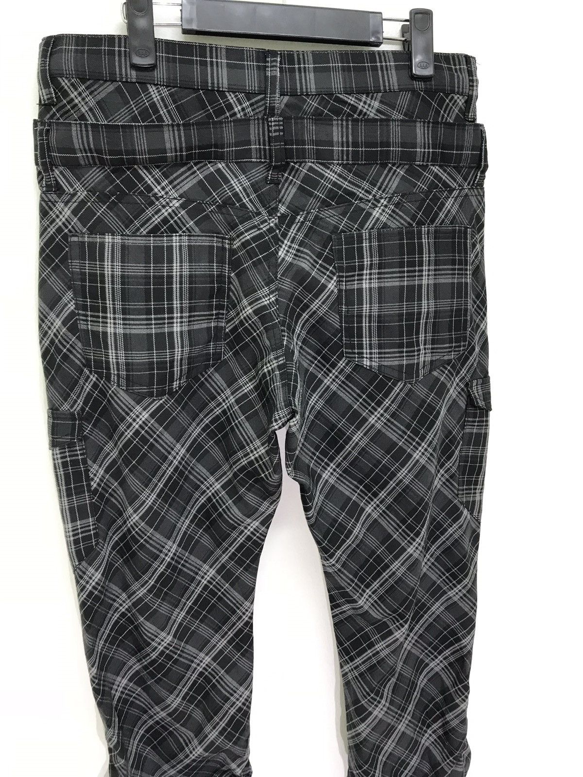Japanese Brand Double Wist Double Focus Cargo Slim Pant Tartan Plaid Size US 33 - 6 Thumbnail