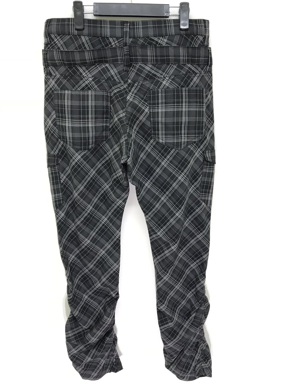 Japanese Brand Double Wist Double Focus Cargo Slim Pant Tartan Plaid Size US 33 - 5 Thumbnail