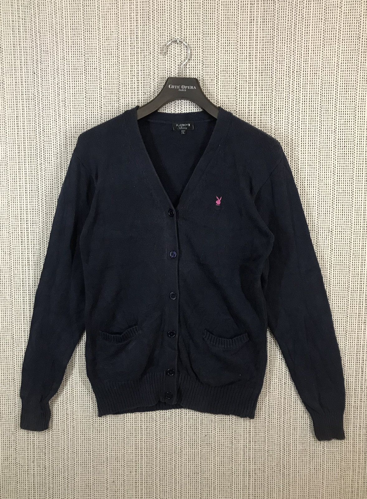 Playboy ‼️PLAYBOY BUNNY SMALL LOGO CARDIGAN KNIT‼️ Size US L / EU 52-54 / 3 - 1 Thumbnail