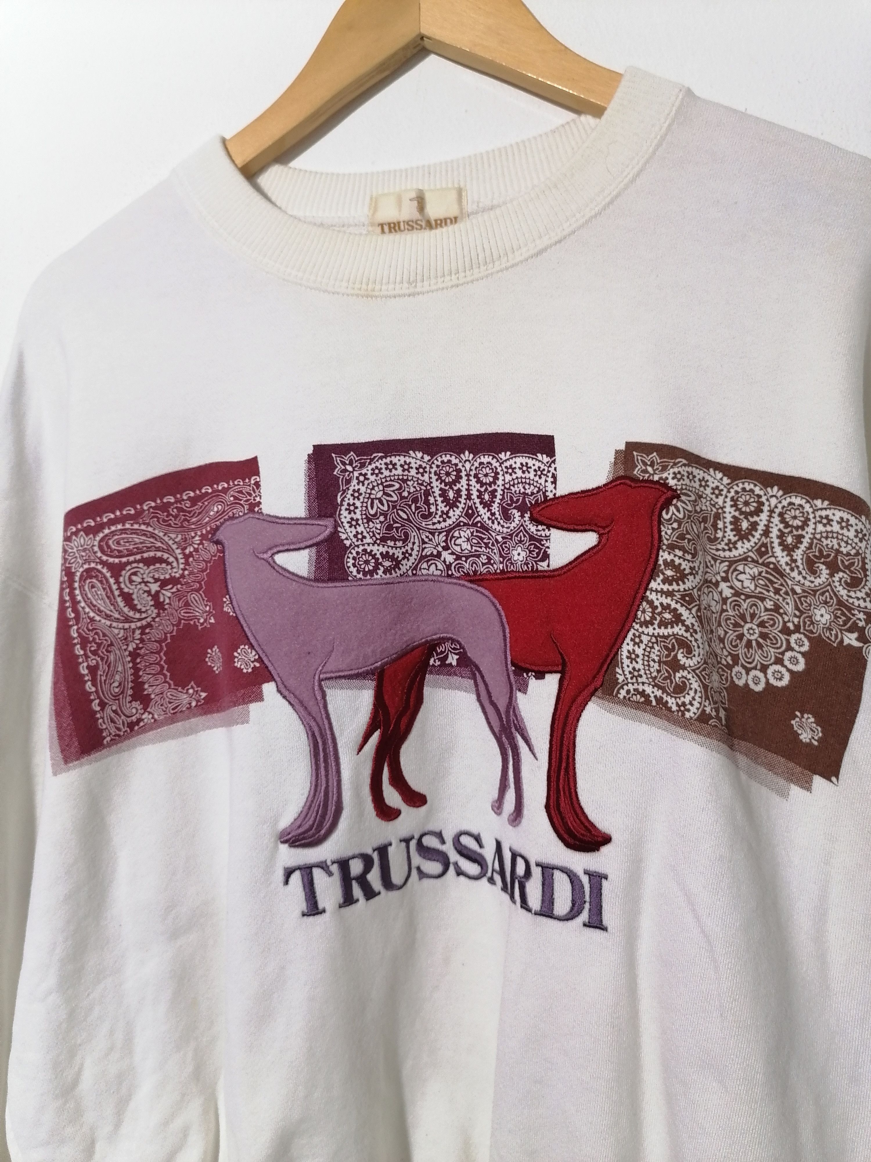 Trussardi × Vintage Trussardi Nice Design Sweatshirt Size US L / EU 52-54 / 3 - 2 Thumbnail