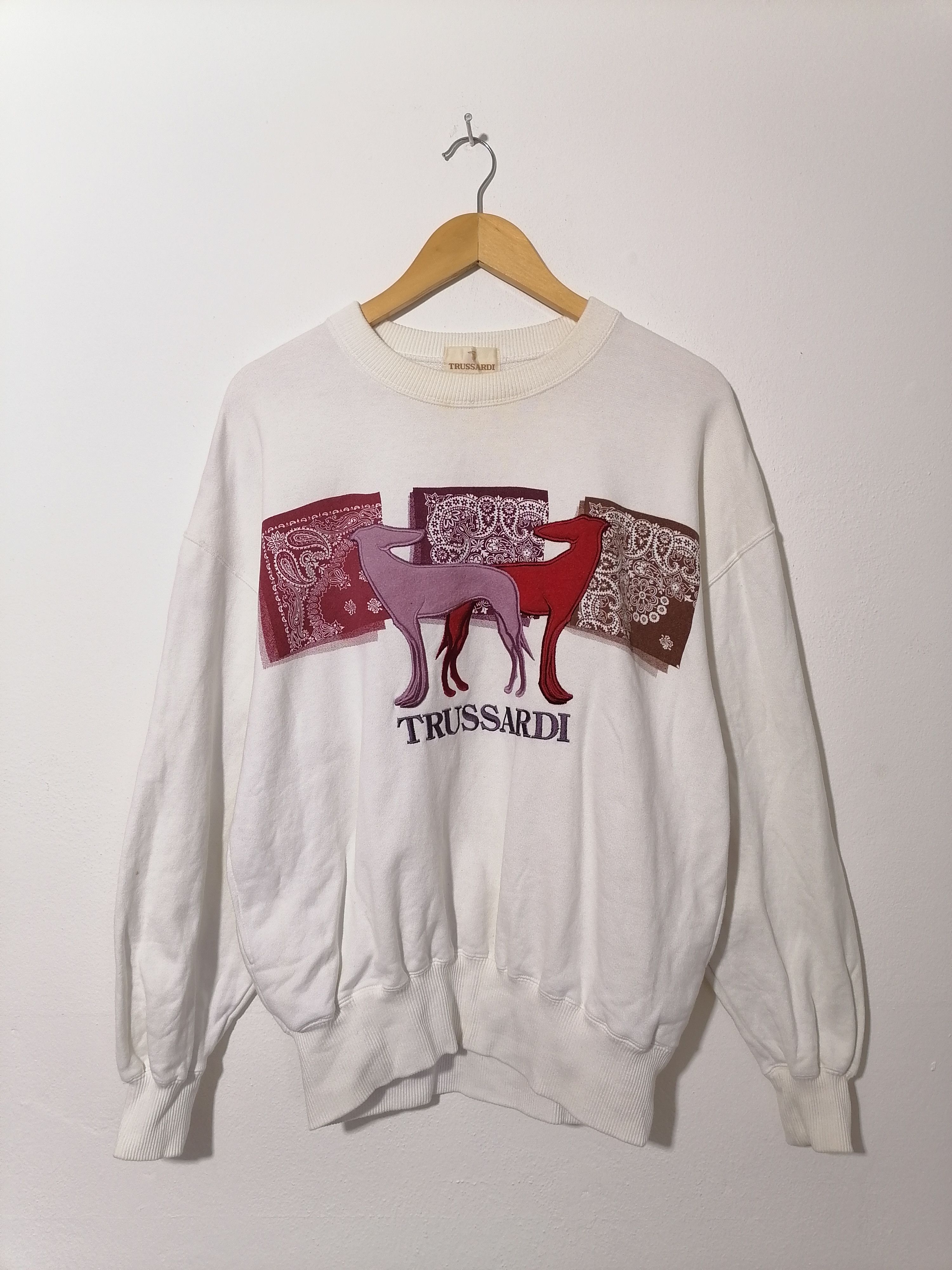 Trussardi × Vintage Trussardi Nice Design Sweatshirt Size US L / EU 52-54 / 3 - 1 Thumbnail