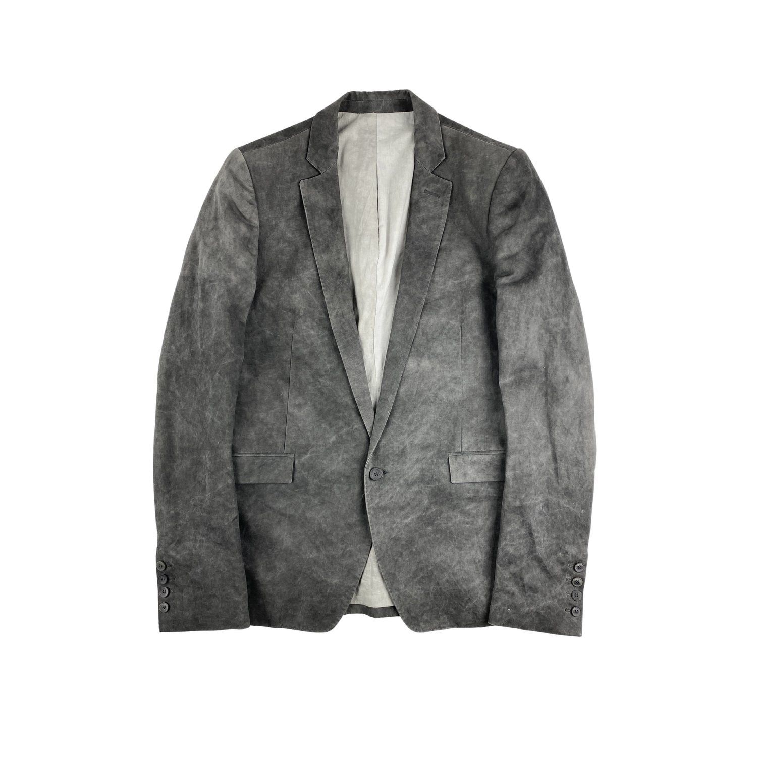 Poeme Bohemien Poeme Bohemien FW12 Grey Blazer Size 46R - 2 Thumbnail