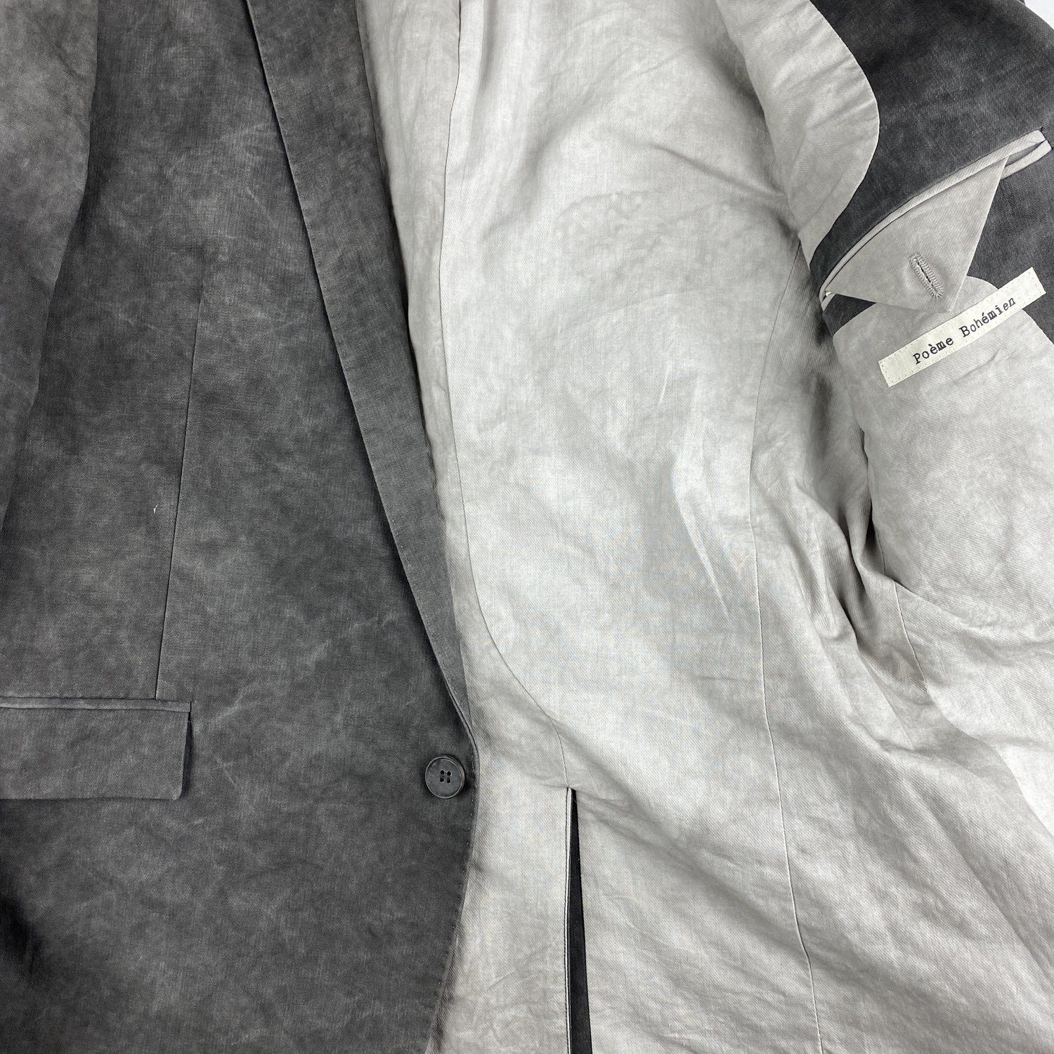 Poeme Bohemien Poeme Bohemien FW12 Grey Blazer Size 46R - 5 Thumbnail