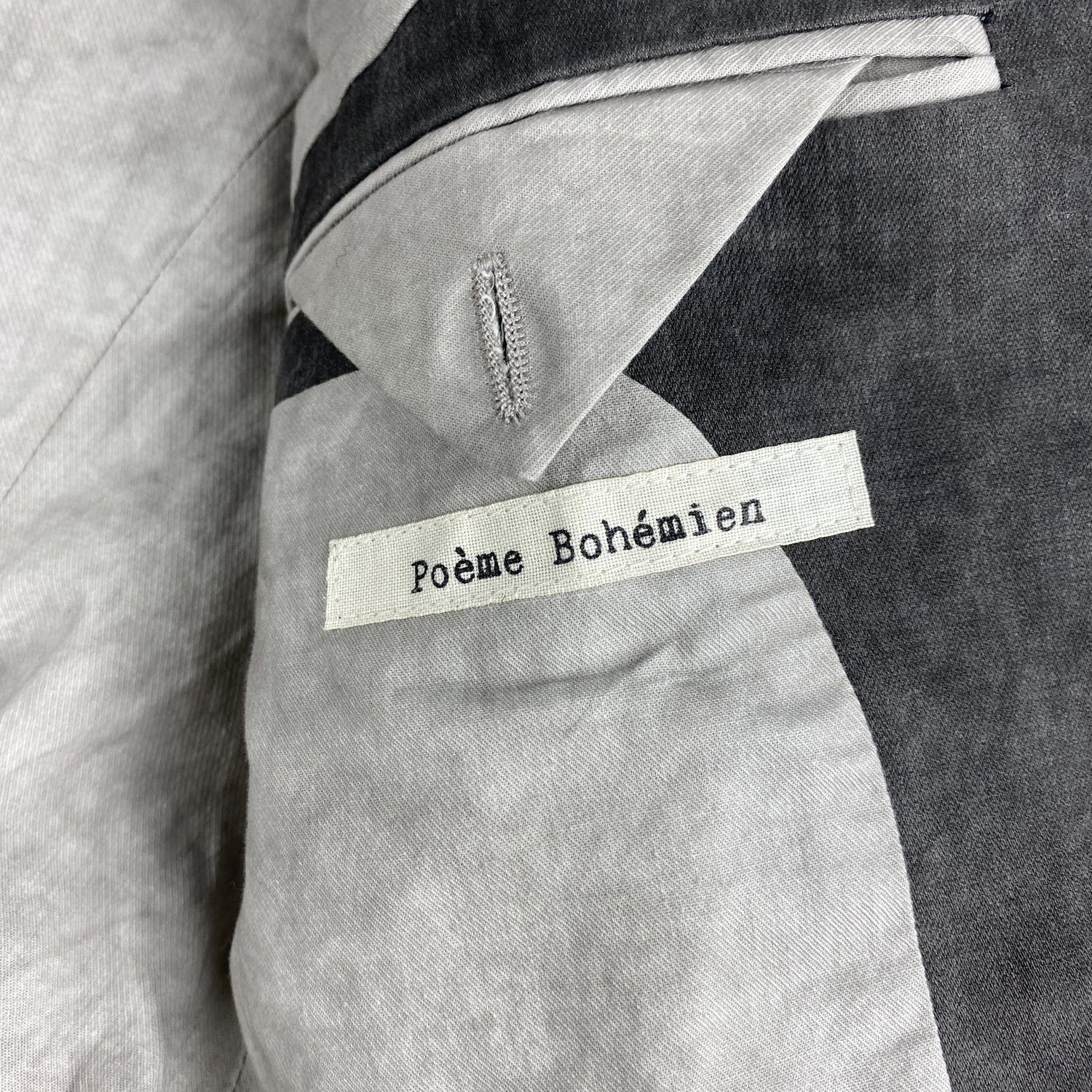 Poeme Bohemien Poeme Bohemien FW12 Grey Blazer Size 46R - 6 Thumbnail