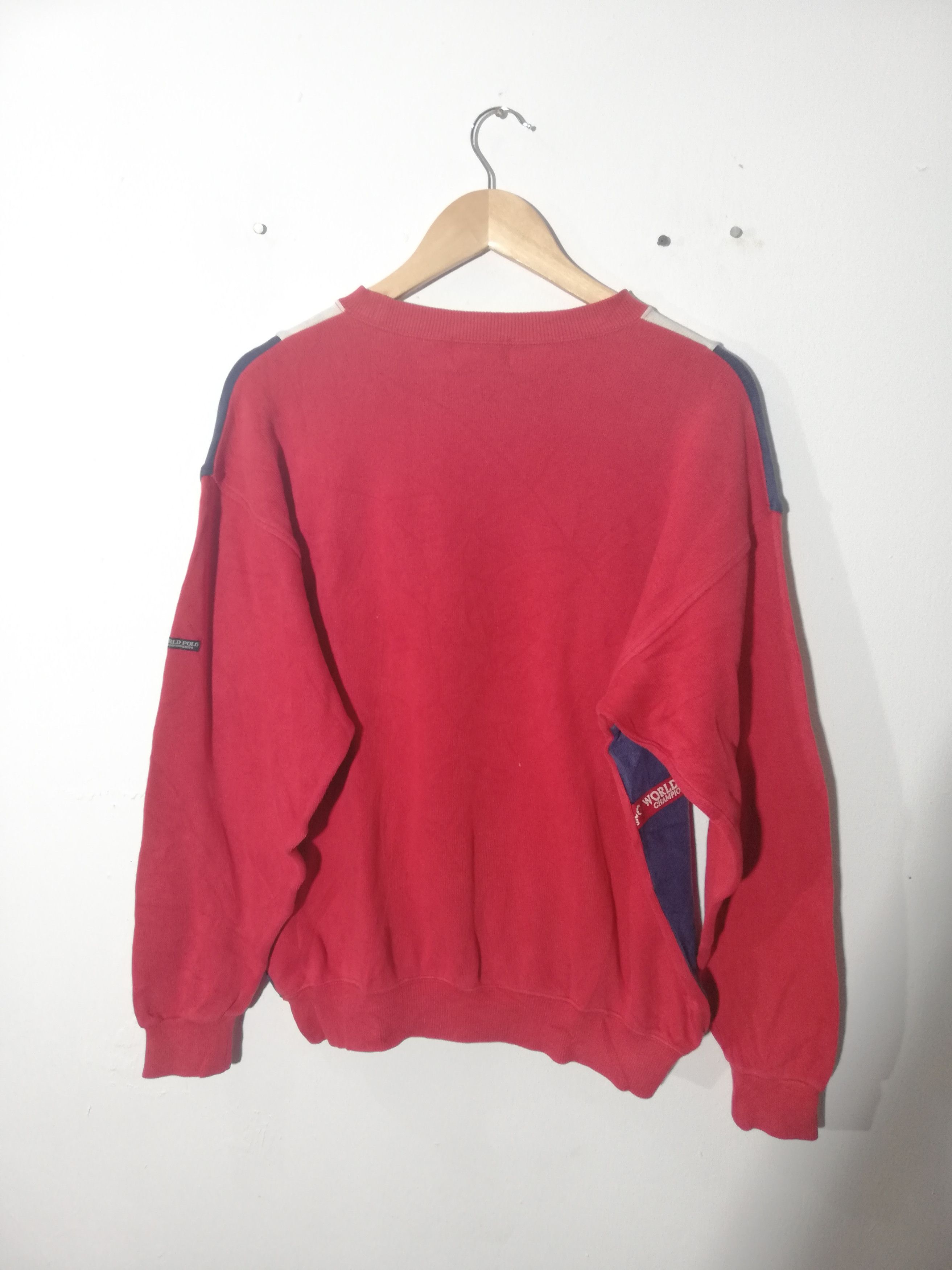 Vintage World Polo Championship Colourblock Sweetshirt Size US M / EU 48-50 / 2 - 2 Thumbnail