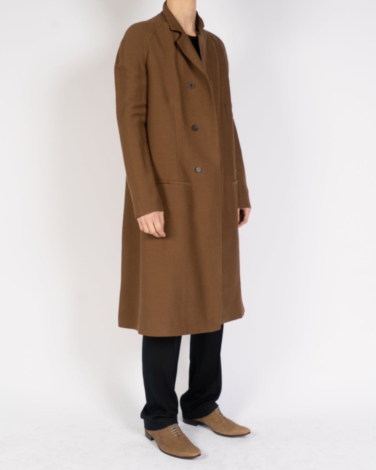 Haider Ackermann FW20 Brown Raglan Workwear Coat Size US S / EU 44-46 / 1 - 2 Thumbnail