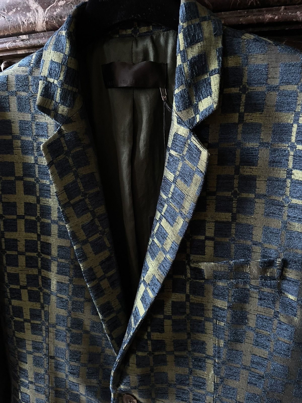 Haider Ackermann FW20 Acrylic Geometric Blazer Size US M / EU 48-50 / 2 - 3 Thumbnail