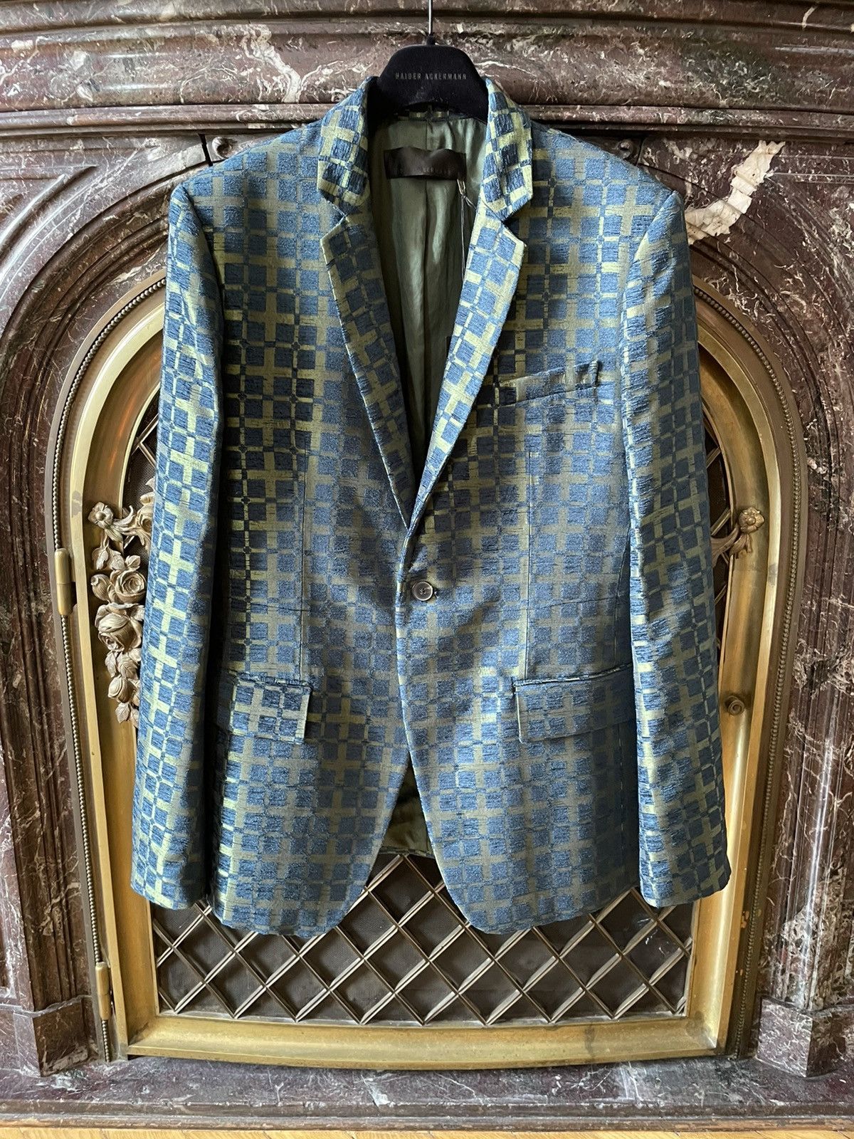 Haider Ackermann FW20 Acrylic Geometric Blazer Size US M / EU 48-50 / 2 - 1 Thumbnail