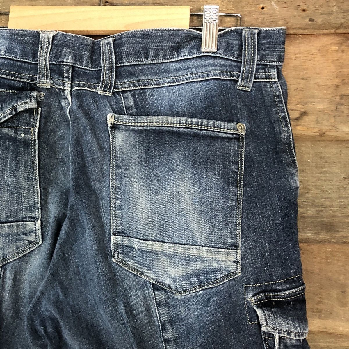 Japanese Brand Japanese Brand double knee Denim Multipocket Pants #6742 Size US 32 / EU 48 - 15 Thumbnail