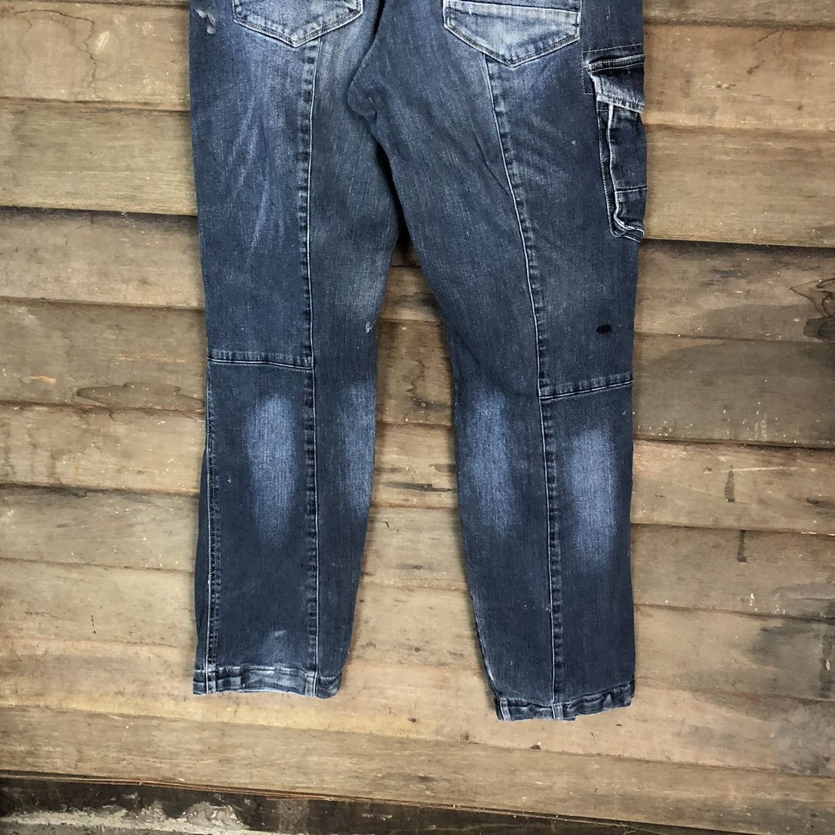 Japanese Brand Japanese Brand double knee Denim Multipocket Pants #6742 Size US 32 / EU 48 - 13 Thumbnail