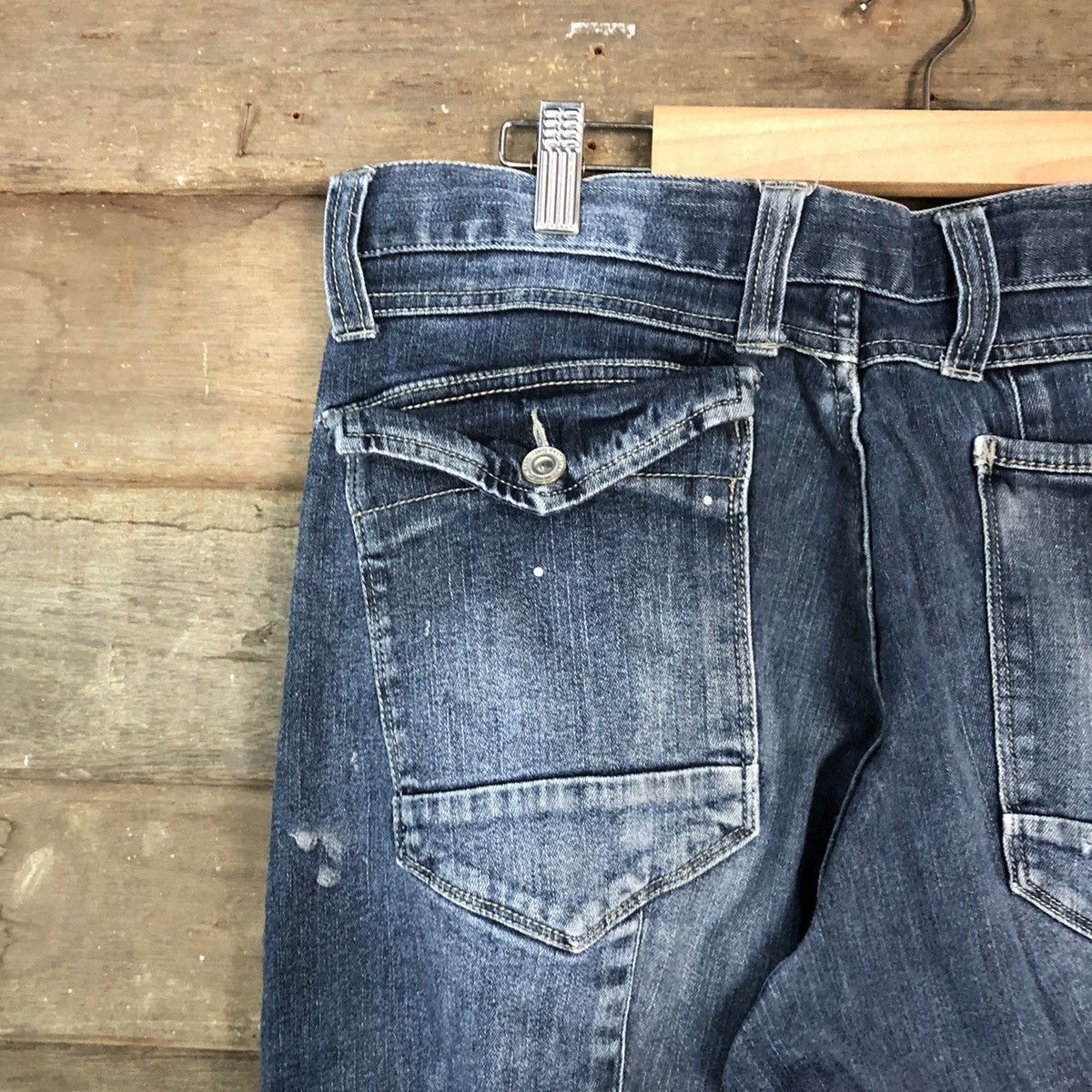 Japanese Brand Japanese Brand double knee Denim Multipocket Pants #6742 Size US 32 / EU 48 - 14 Thumbnail