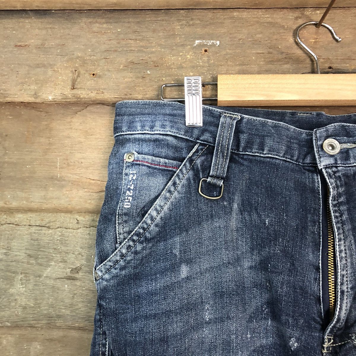 Japanese Brand Japanese Brand double knee Denim Multipocket Pants #6742 Size US 32 / EU 48 - 4 Thumbnail