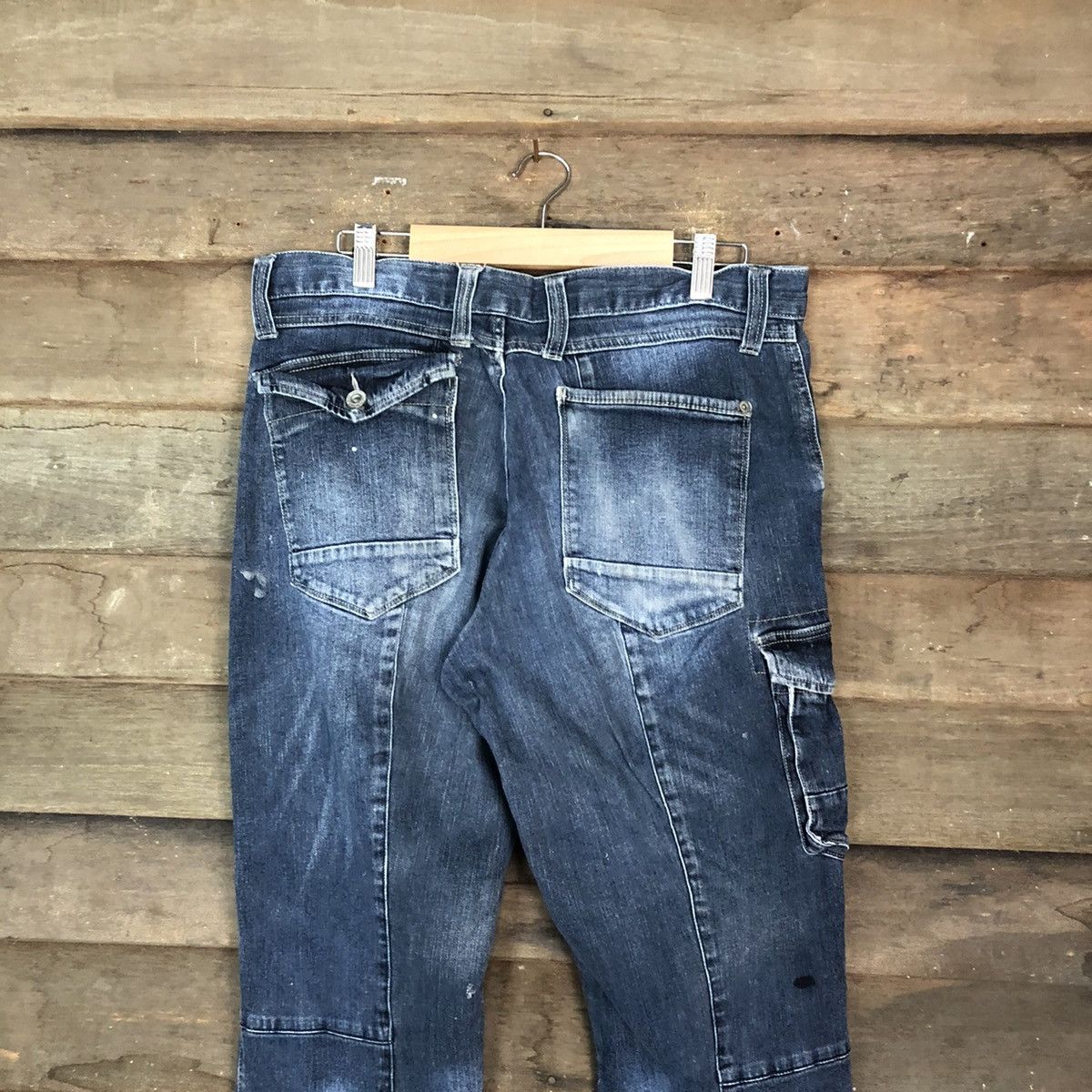 Japanese Brand Japanese Brand double knee Denim Multipocket Pants #6742 Size US 32 / EU 48 - 12 Thumbnail