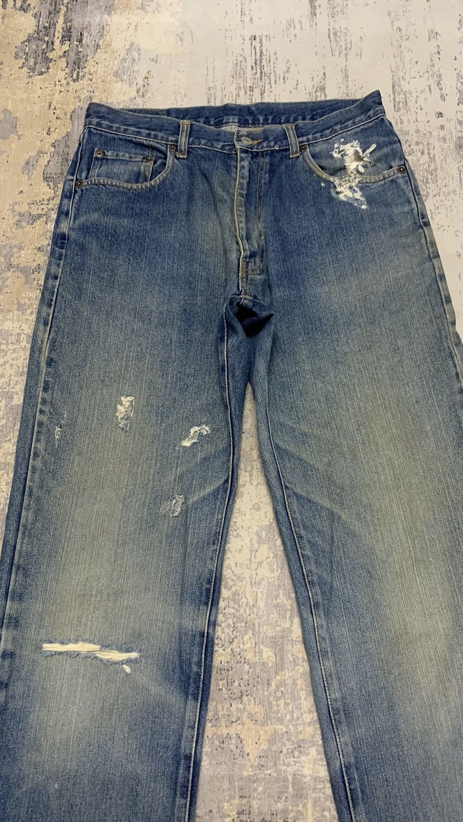 Uniqlo Distressed Uniqlo Hysteric Glamour Undercover Style Denim Size US 32 / EU 48 - 2 Thumbnail