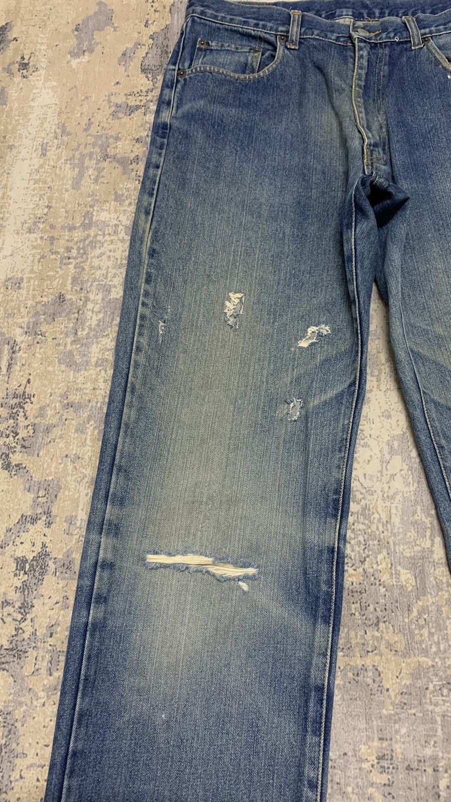 Uniqlo Distressed Uniqlo Hysteric Glamour Undercover Style Denim Size US 32 / EU 48 - 3 Thumbnail