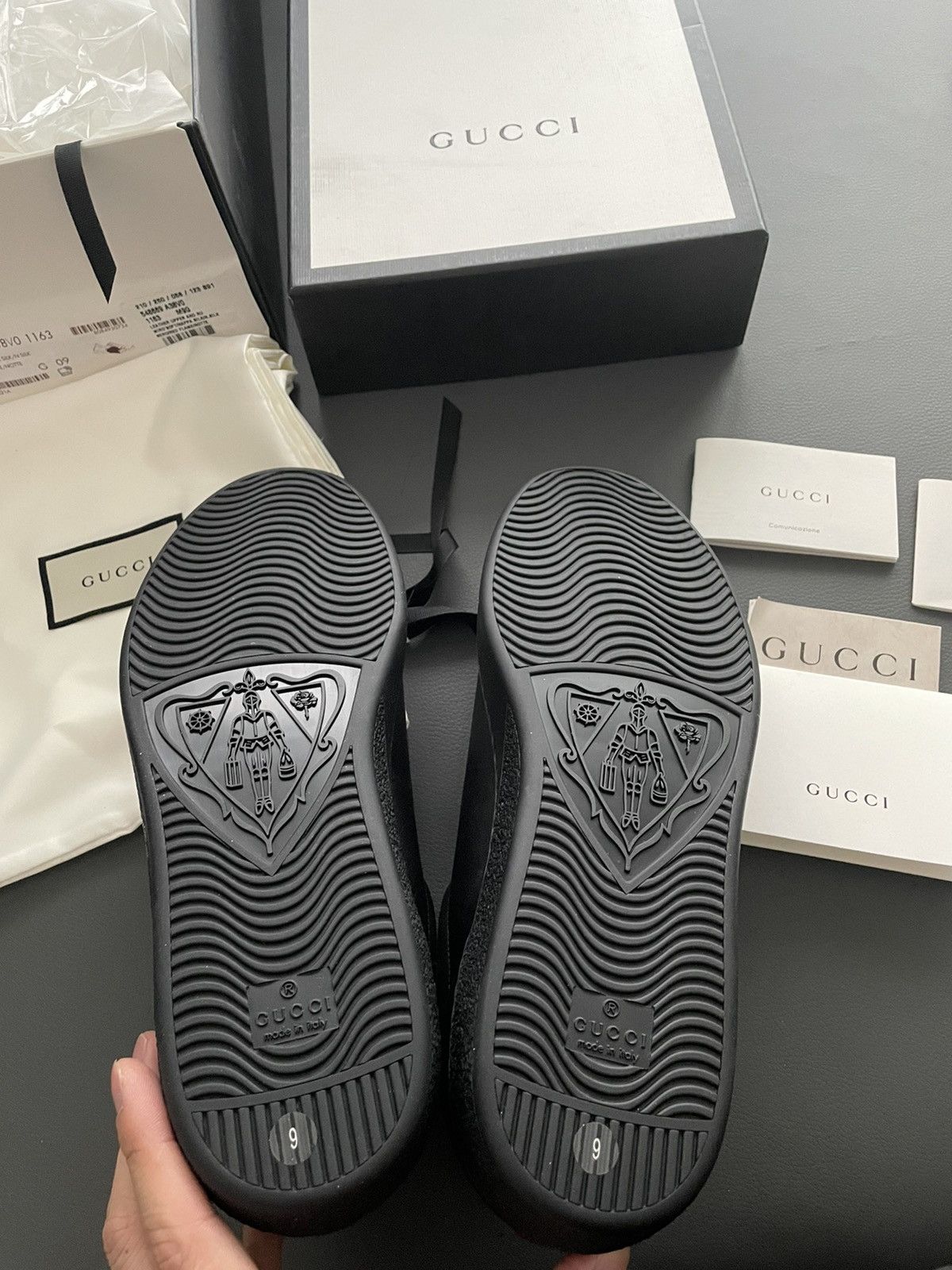 Gucci Rare Brand New Limited Edition Panther Leather ACE Sneaker Size US 9.5 / EU 42-43 - 7 Thumbnail