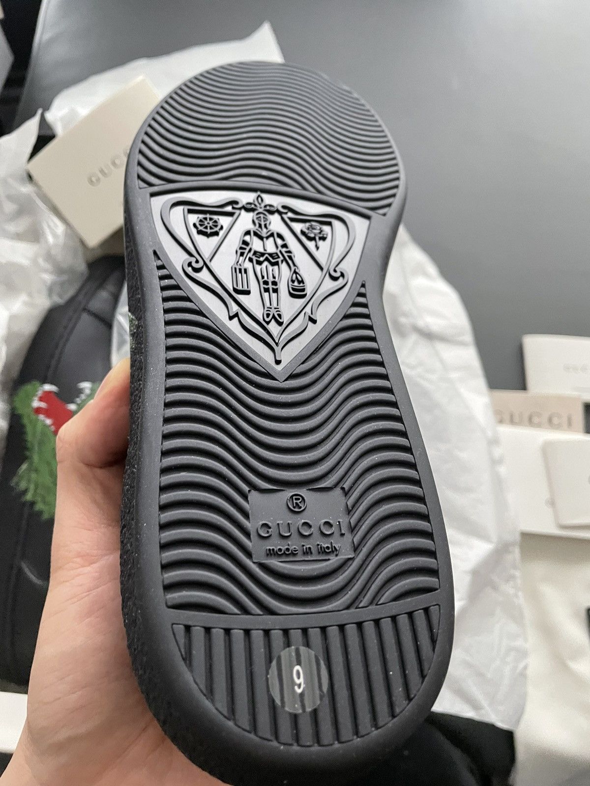 Gucci Rare Brand New Limited Edition Panther Leather ACE Sneaker Size US 9.5 / EU 42-43 - 15 Thumbnail