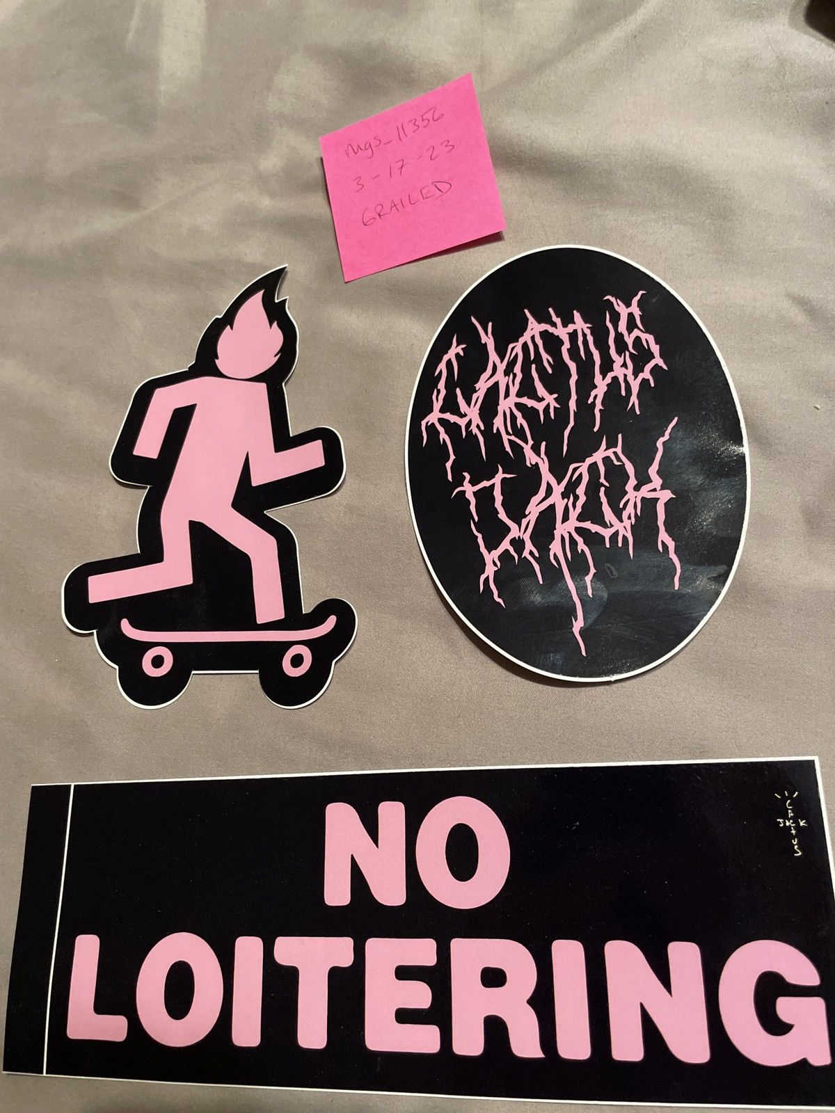 Travis Scott Travis Scott No loitering Cactus Jack Skate stickers lot Size ONE SIZE - 2 Thumbnail