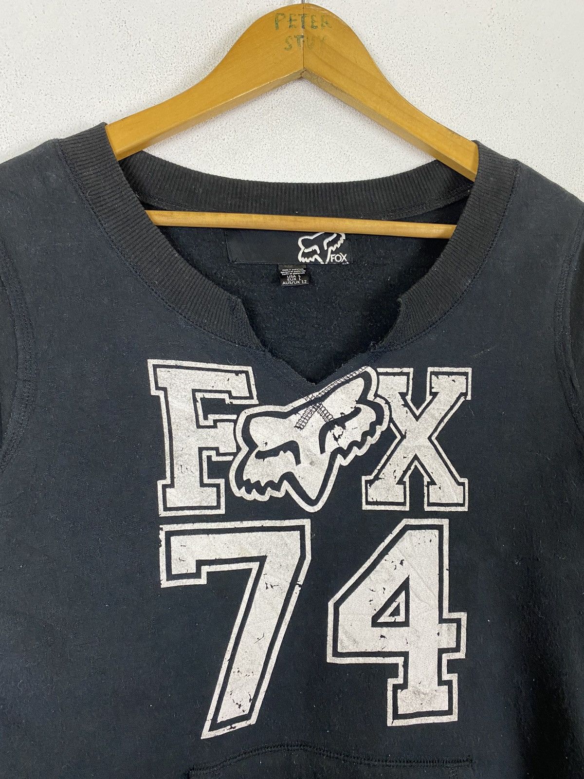 Fox Racing FOX 74 BLACK SWEATER Size US L / EU 52-54 / 3 - 3 Thumbnail