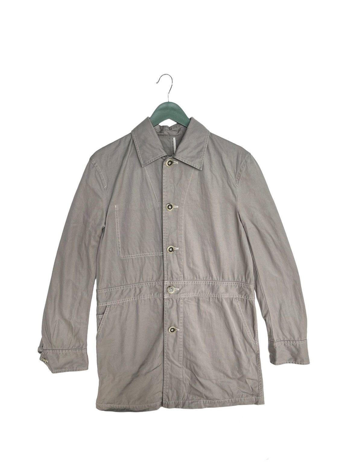 image of Takeo Kikuchi Button Up Jacket in Light Grey, Men's (Size Medium)