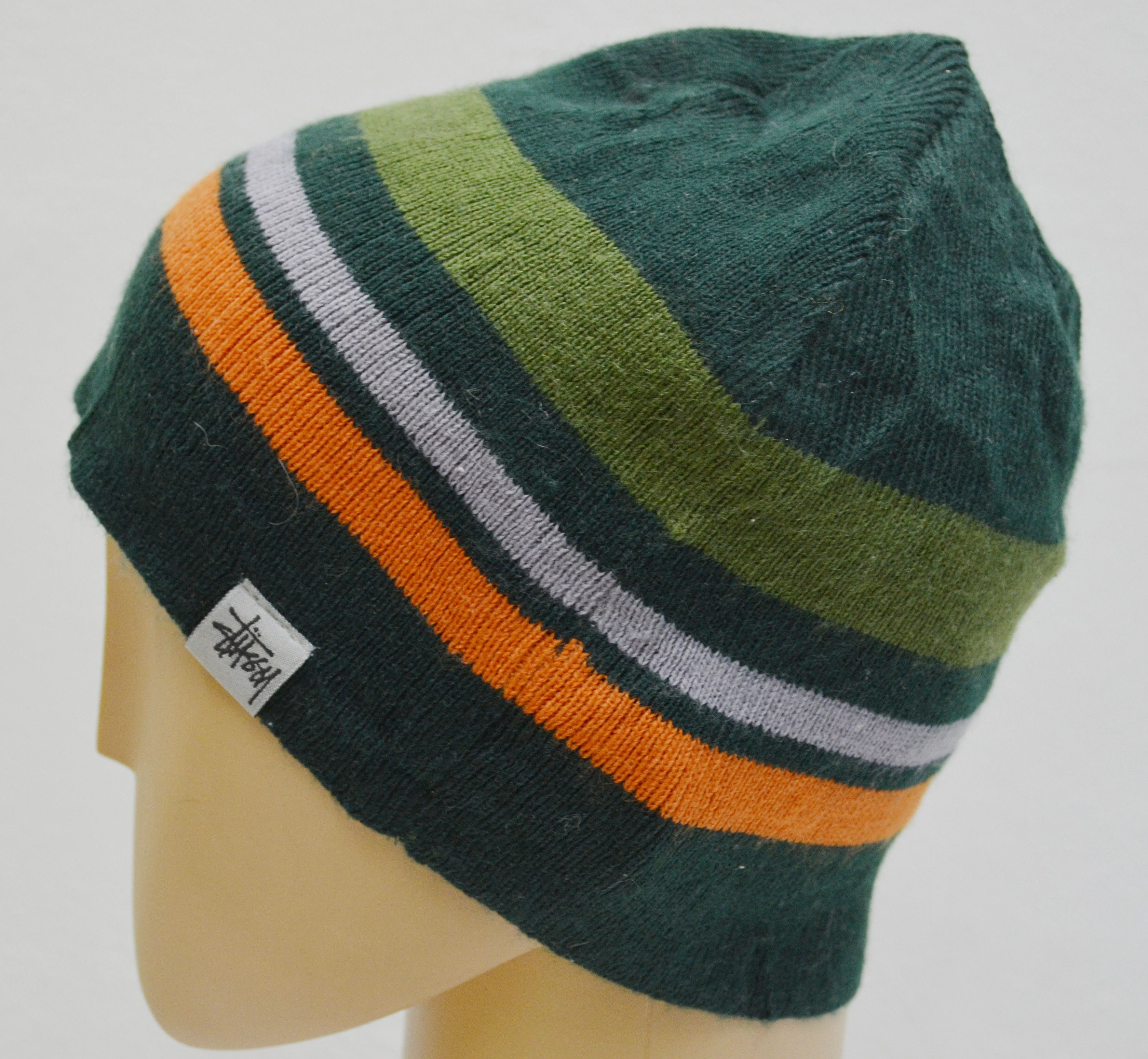 帽子 00s old stussy camo skull hat beanie Stussy Brushed Out Stock Skullcap Beanie Black / Arc'teryx