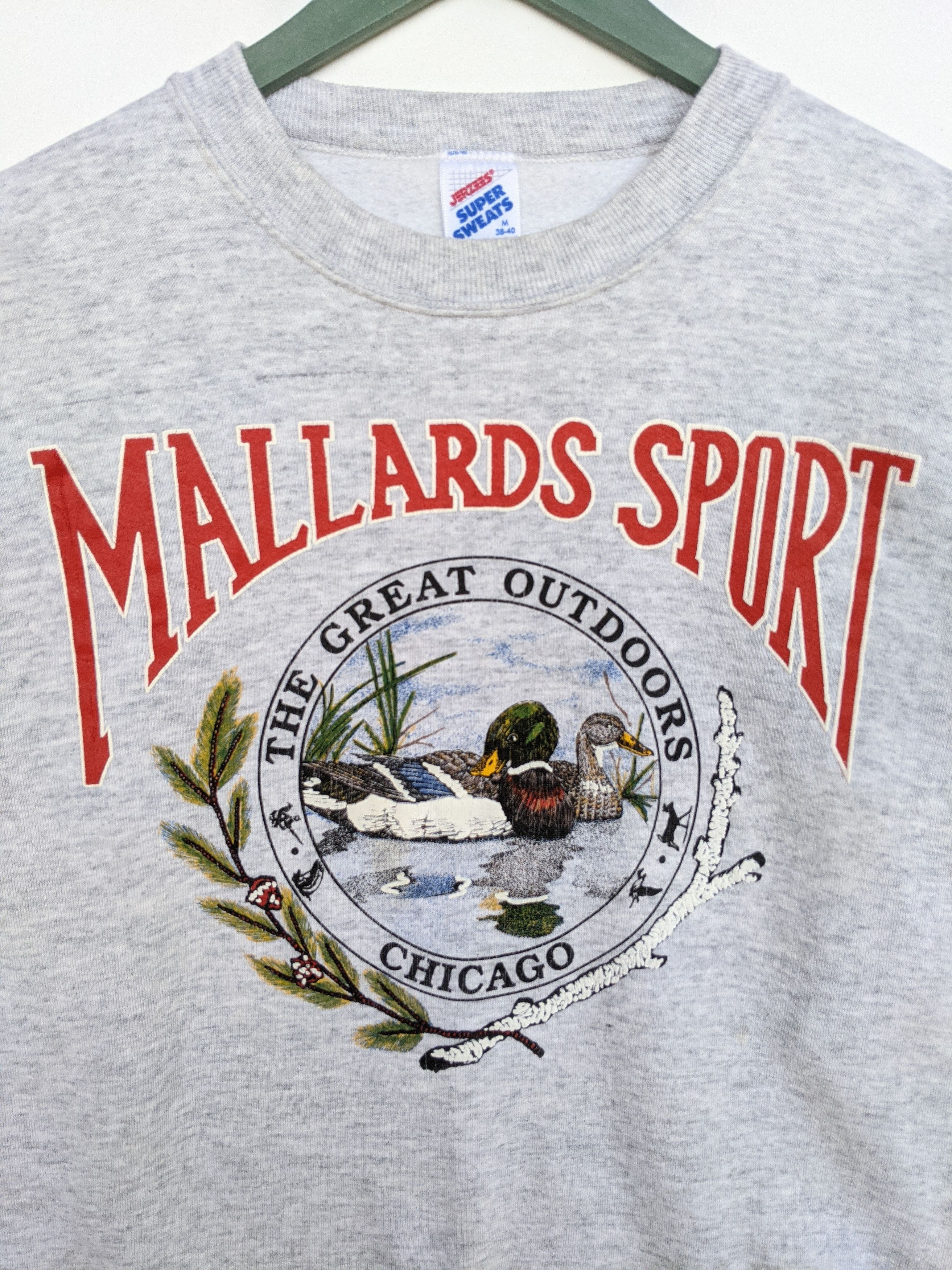 Jerzees Vintage 90s Mallard Sport Sweatshirt Size US M / EU 48-50 / 2 - 3 Thumbnail