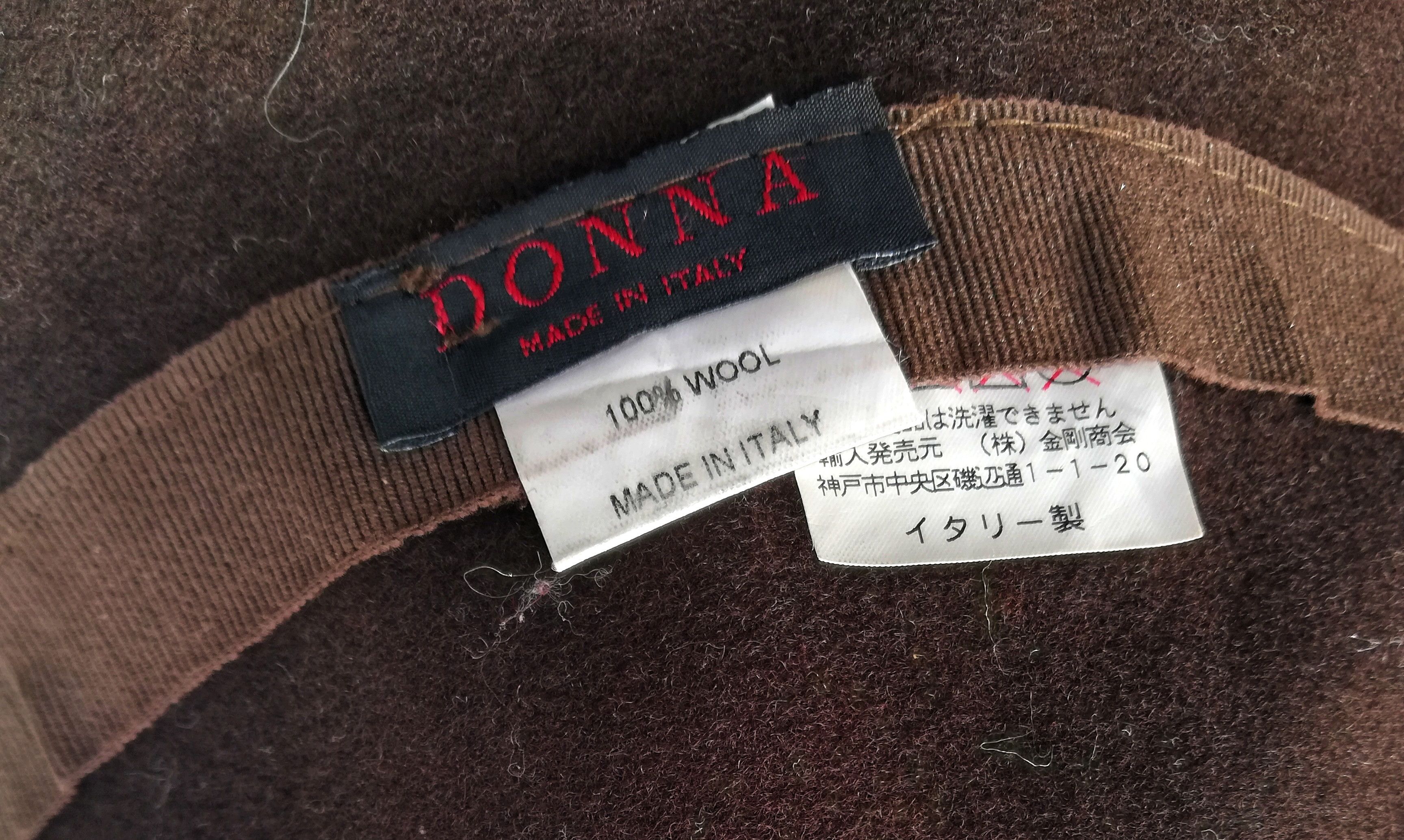 Donna Karan 🔥SUMMER SALE 🏖 Donna Rope Lining Design Wool Bucket Hat Size ONE SIZE - 13 Thumbnail