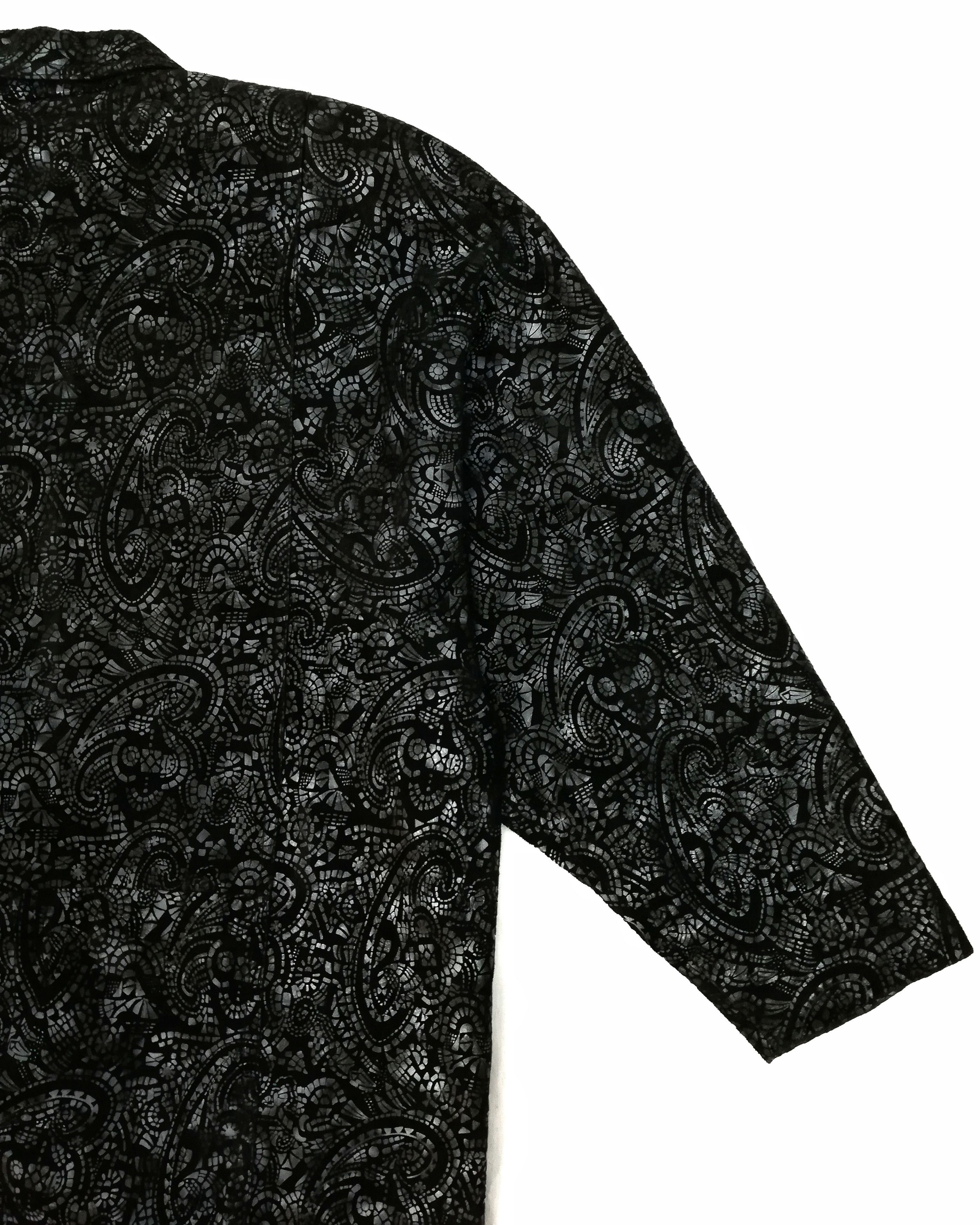 Genuine Leather 🔥WALTER PELLACCI PUGLIELLI ITALY Paisley Leather Long Coat Size US M / EU 48-50 / 2 - 17 Thumbnail