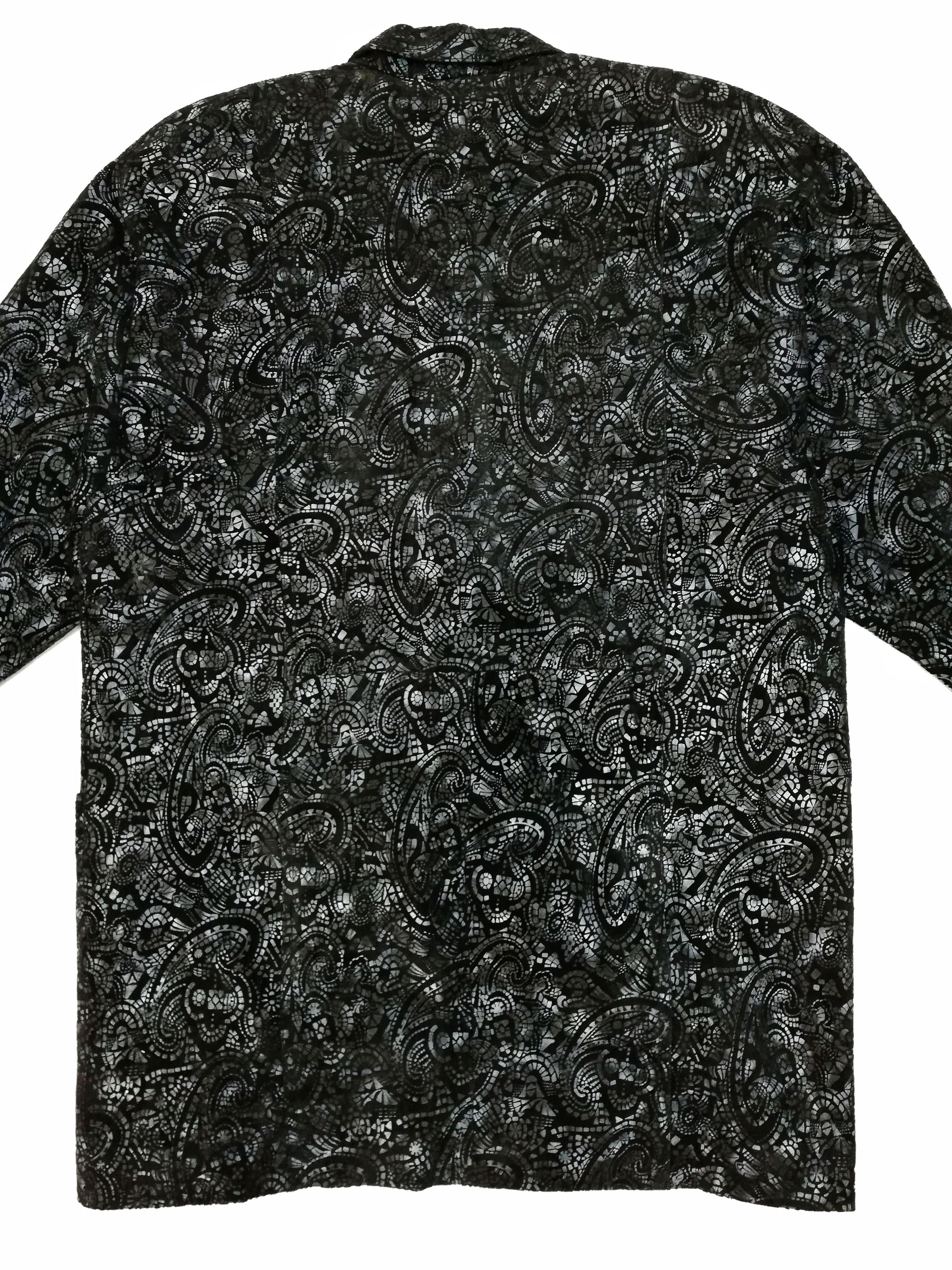 Genuine Leather 🔥WALTER PELLACCI PUGLIELLI ITALY Paisley Leather Long Coat Size US M / EU 48-50 / 2 - 16 Thumbnail