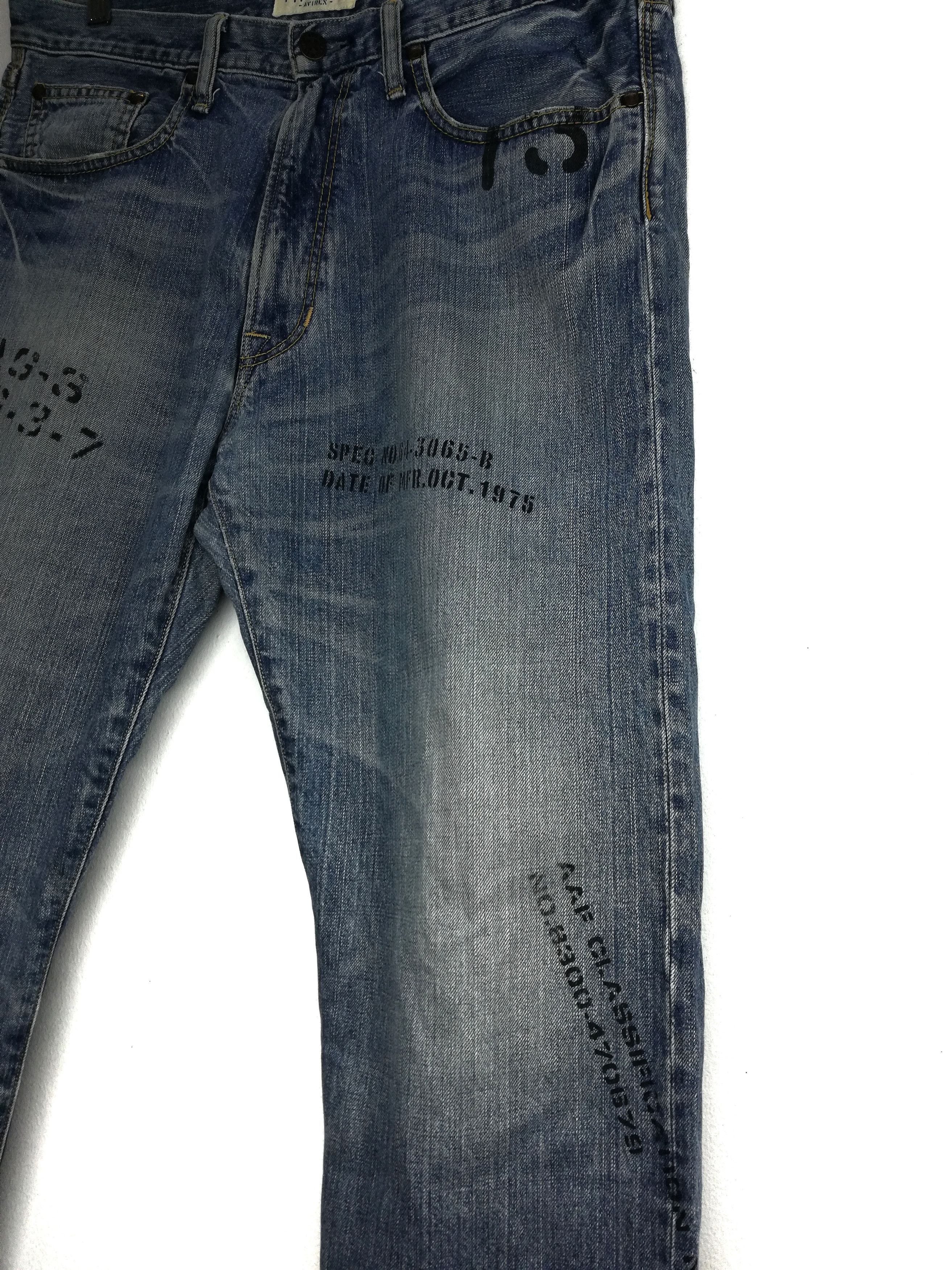 Avirex 🔥DOPE Avirex Works World PW Denim Wide Legs Trouser Pants Size US 34 / EU 50 - 4 Thumbnail