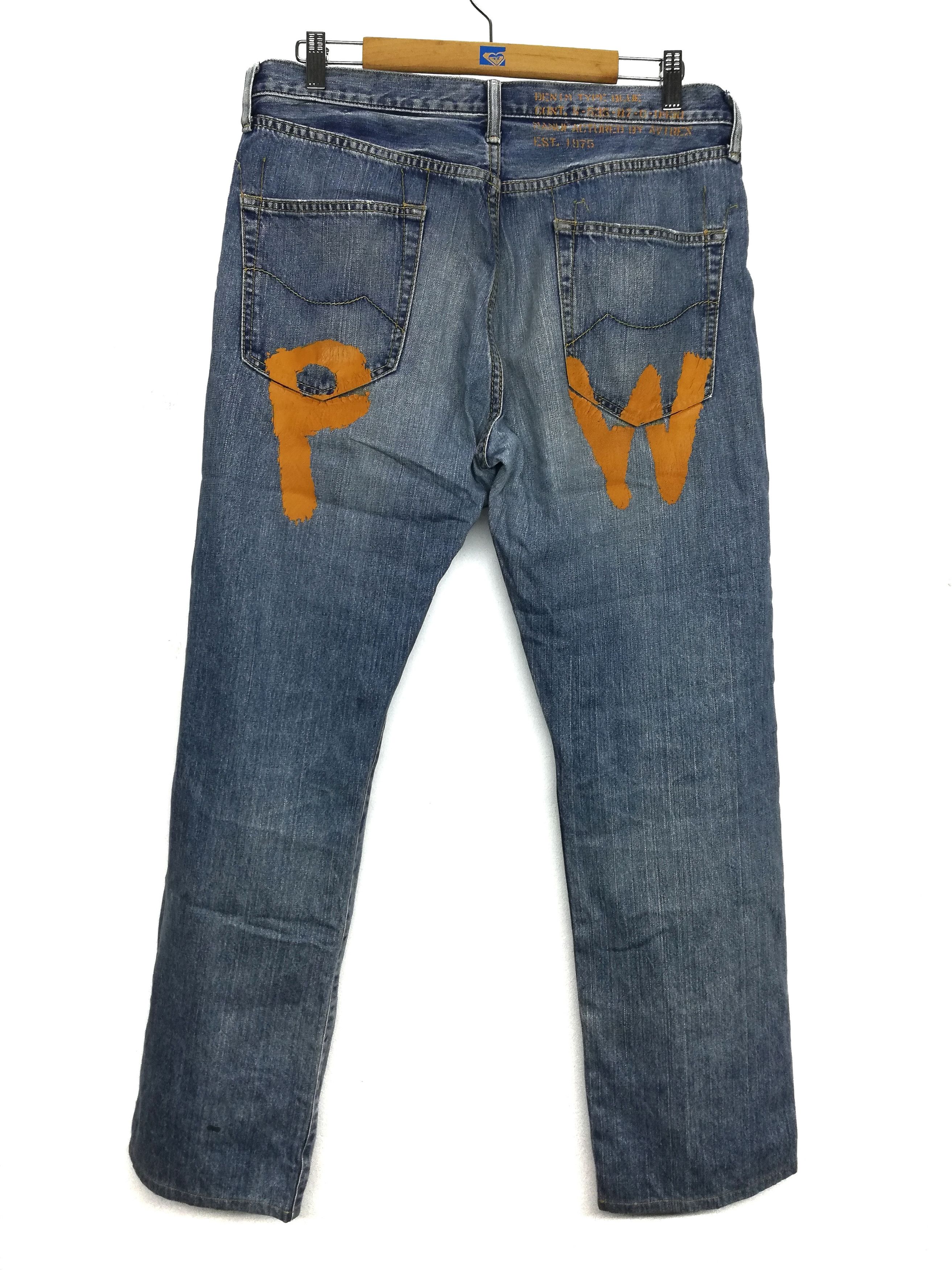 Avirex 🔥DOPE Avirex Works World PW Denim Wide Legs Trouser Pants Size US 34 / EU 50 - 7 Thumbnail