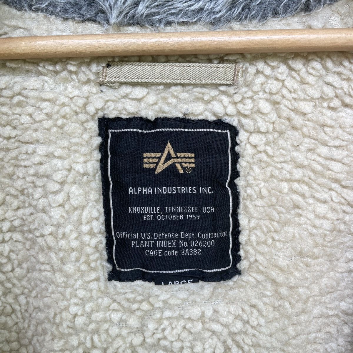 Alpha Industries × Vintage Vtg ALPA INDUSTRIES Sherpa Fleece Inside Zipper Jacket Size US L / EU 52-54 / 3 - 10 Thumbnail
