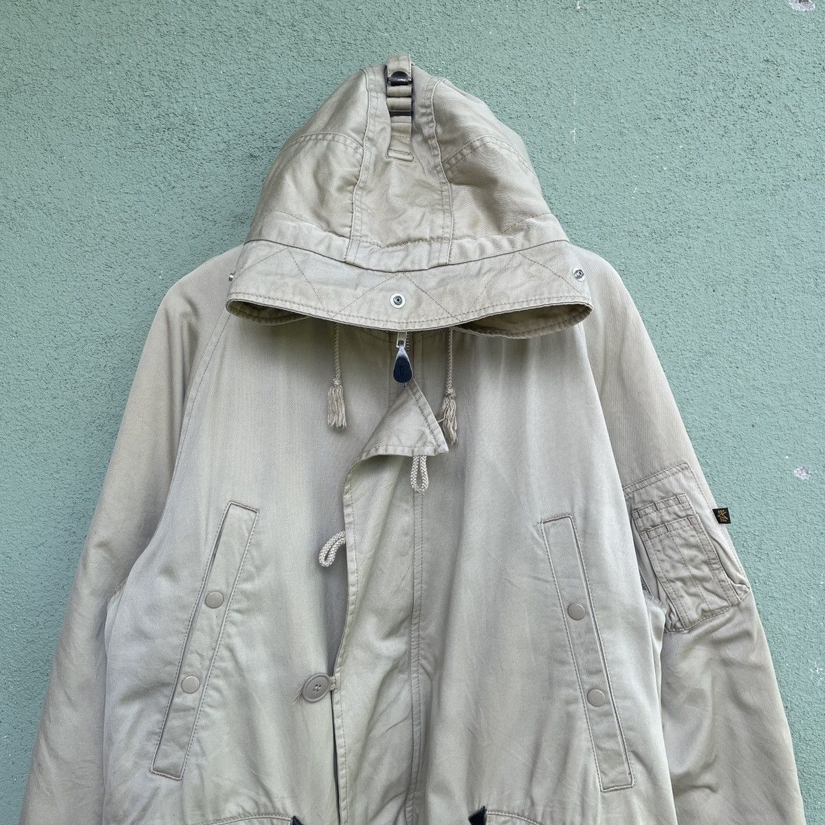 Alpha Industries × Vintage Vtg ALPA INDUSTRIES Sherpa Fleece Inside Zipper Jacket Size US L / EU 52-54 / 3 - 5 Thumbnail