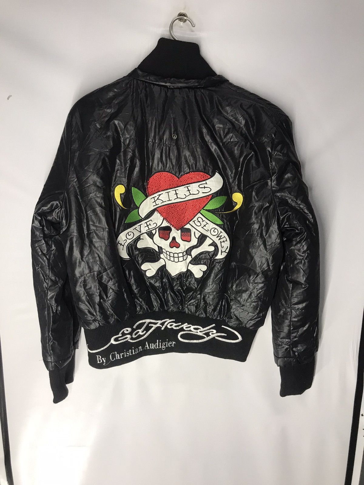 Christian Audigier × Ed Hardy Ed hardy embroidered logo down puffer jacket Size US S / EU 44-46 / 1 - 12 Thumbnail