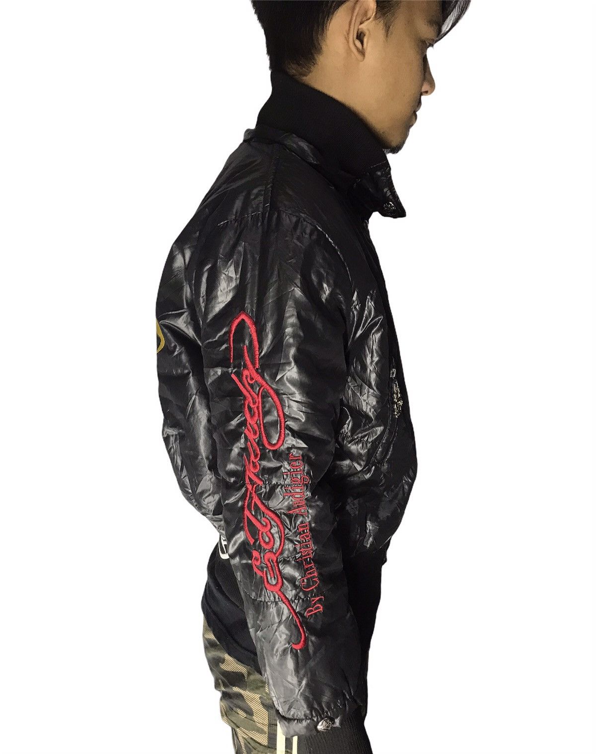 Christian Audigier × Ed Hardy Ed hardy embroidered logo down puffer jacket Size US S / EU 44-46 / 1 - 5 Thumbnail
