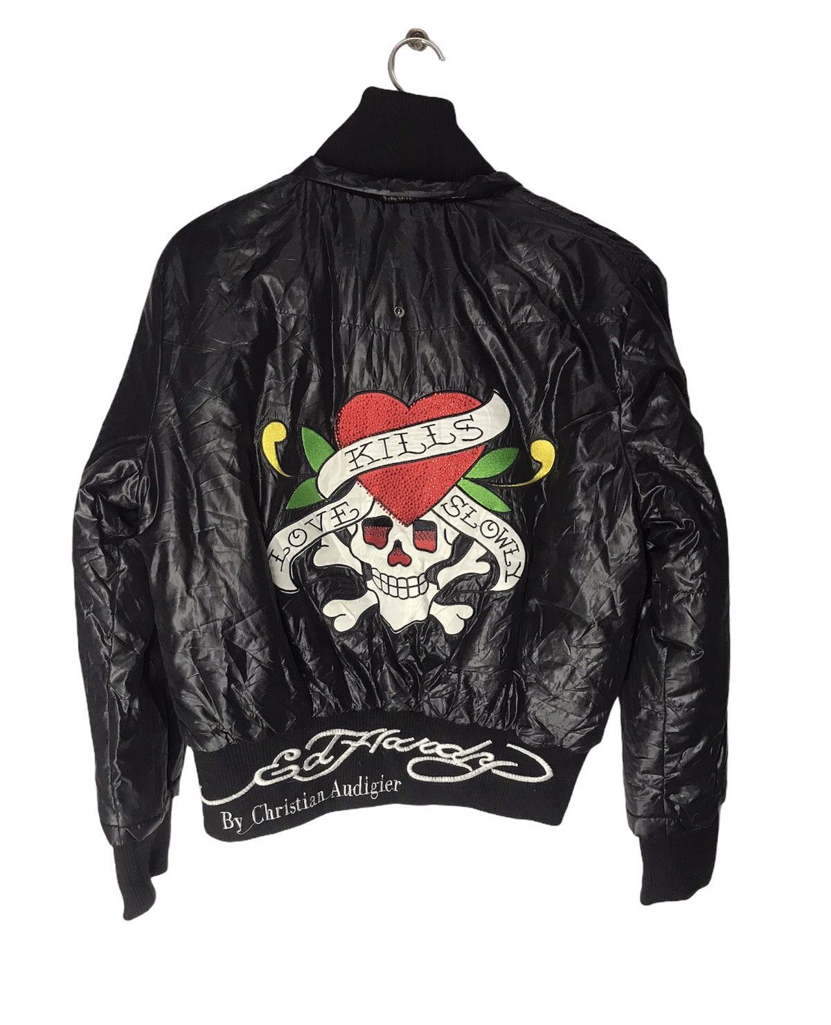Christian Audigier × Ed Hardy Ed hardy embroidered logo down puffer jacket Size US S / EU 44-46 / 1 - 2 Thumbnail