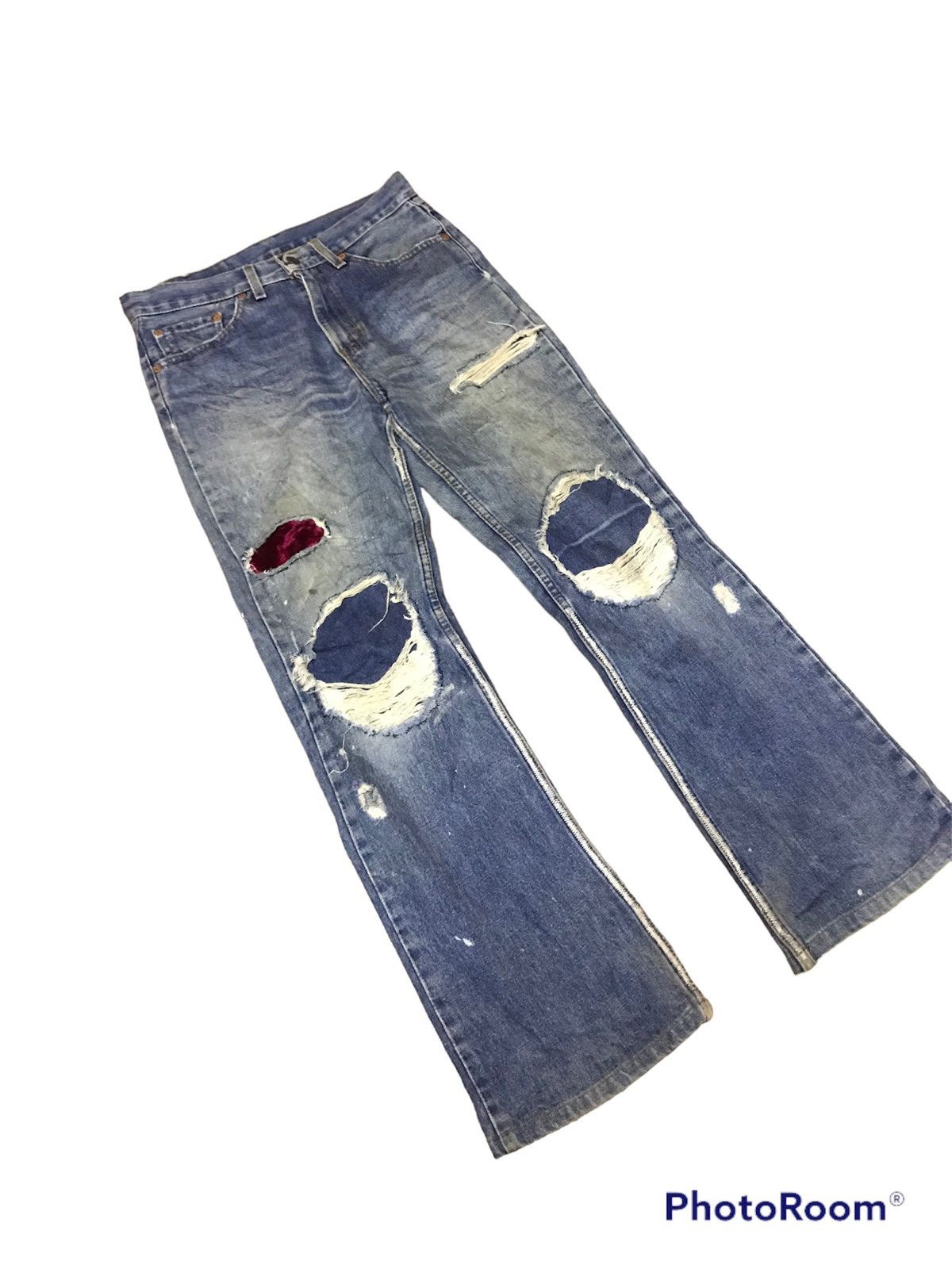 Levi's ‼️VTG LEVIS 517 90s DISTRESSED DENIM‼️ Size US 30 / EU 46 - 3 Thumbnail