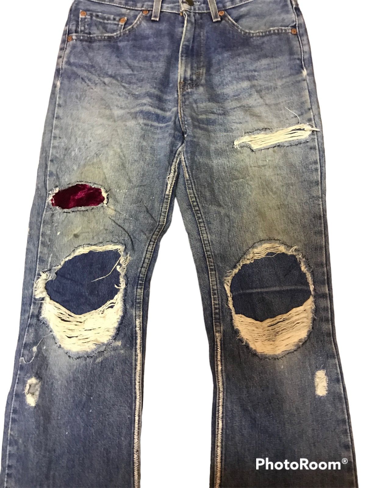 Levi's ‼️VTG LEVIS 517 90s DISTRESSED DENIM‼️ Size US 30 / EU 46 - 5 Thumbnail
