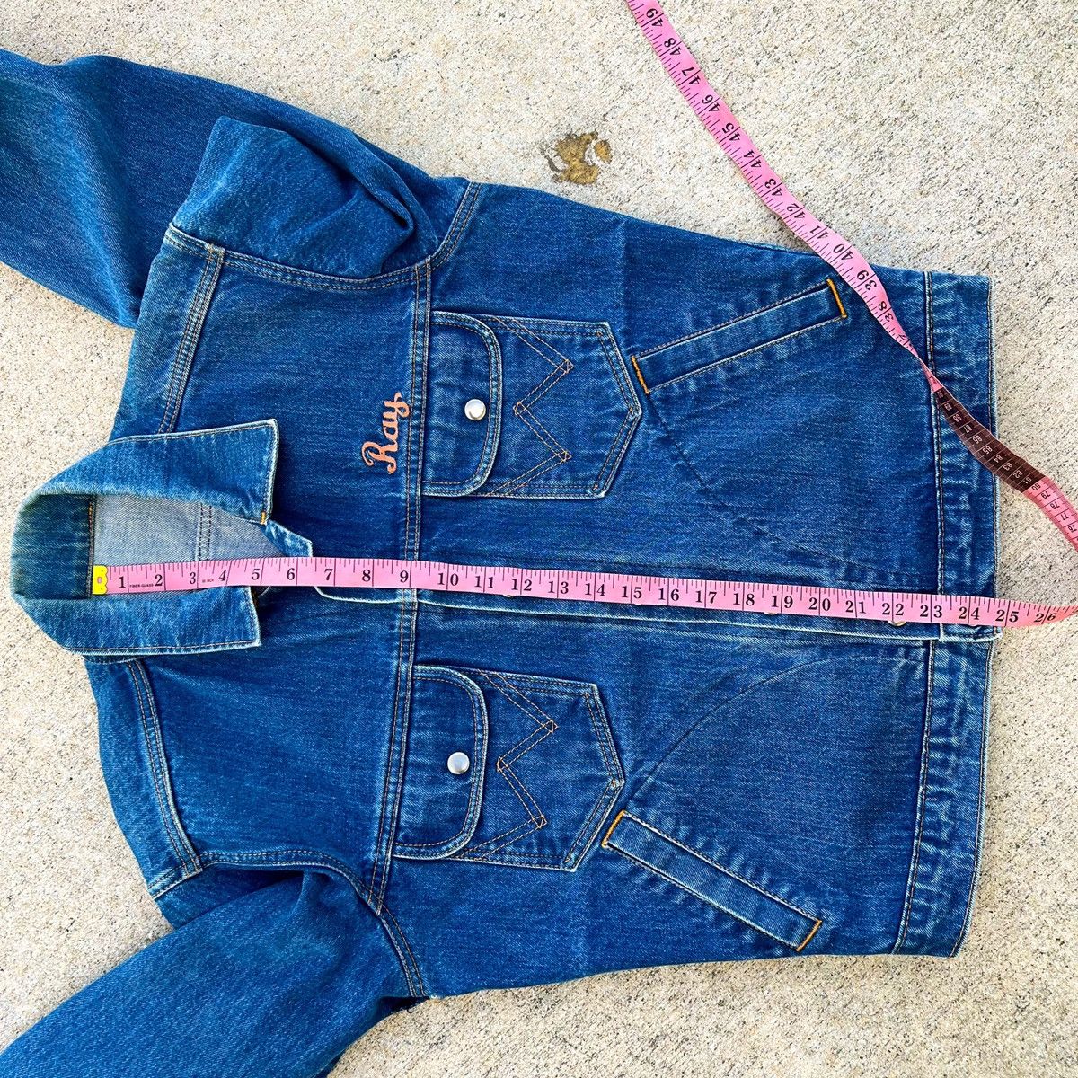 Wrangler Vintage 70s Wrangler Selvedge Denim Jacket Embroidered Size US L / EU 52-54 / 3 - 11 Thumbnail