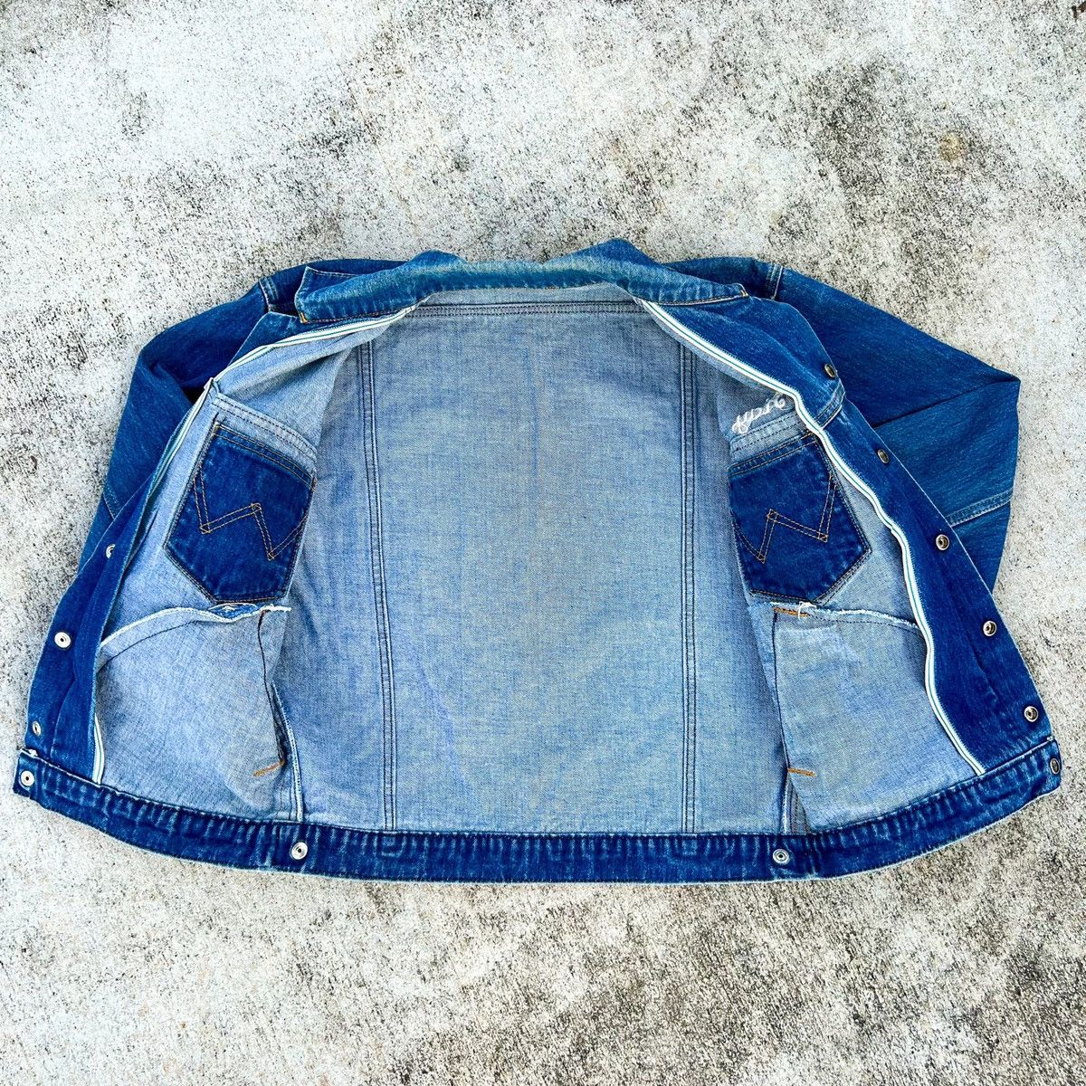 Wrangler Vintage 70s Wrangler Selvedge Denim Jacket Embroidered Size US L / EU 52-54 / 3 - 3 Thumbnail