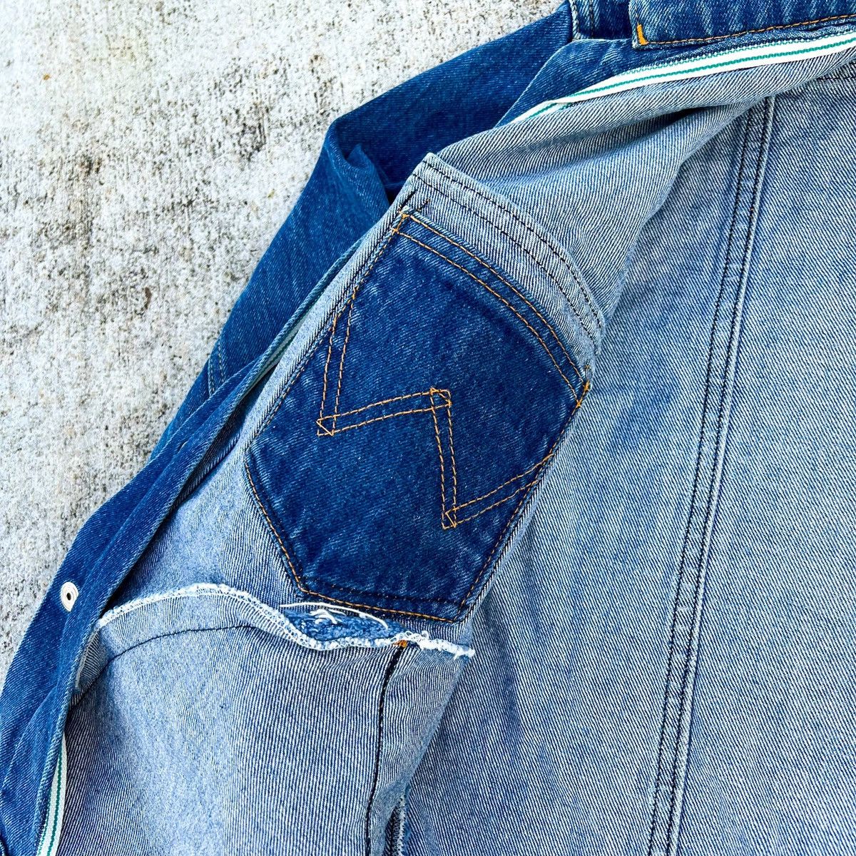 Wrangler Vintage 70s Wrangler Selvedge Denim Jacket Embroidered Size US L / EU 52-54 / 3 - 5 Thumbnail