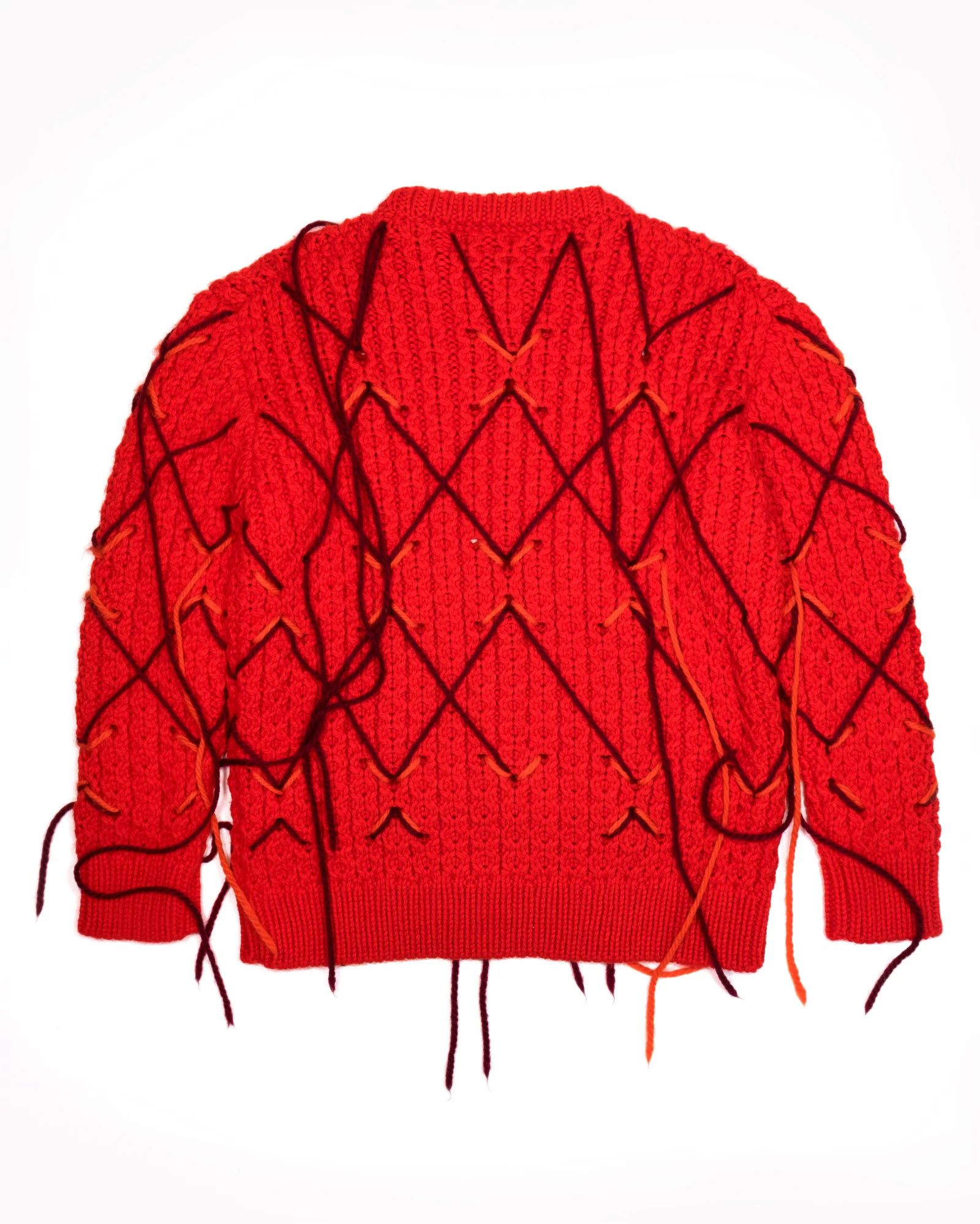 Calvin Klein 205W39NYC Calvin Klein 205W39NYC Tasseled Spiderweb Sweater - AW18 Size US M / EU 48-50 / 2 - 2 Thumbnail