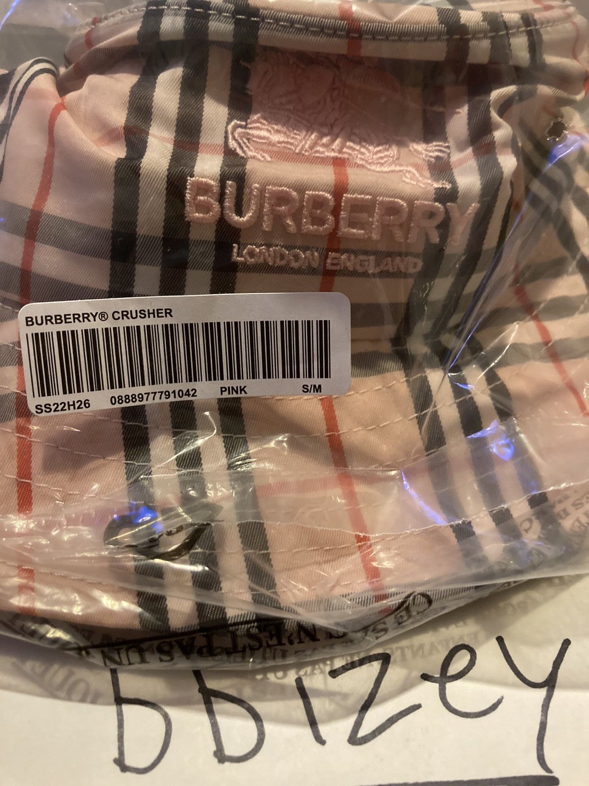 Burberry × Supreme Supreme Burberry Crusher Pink S/M Size ONE SIZE - 2 Thumbnail